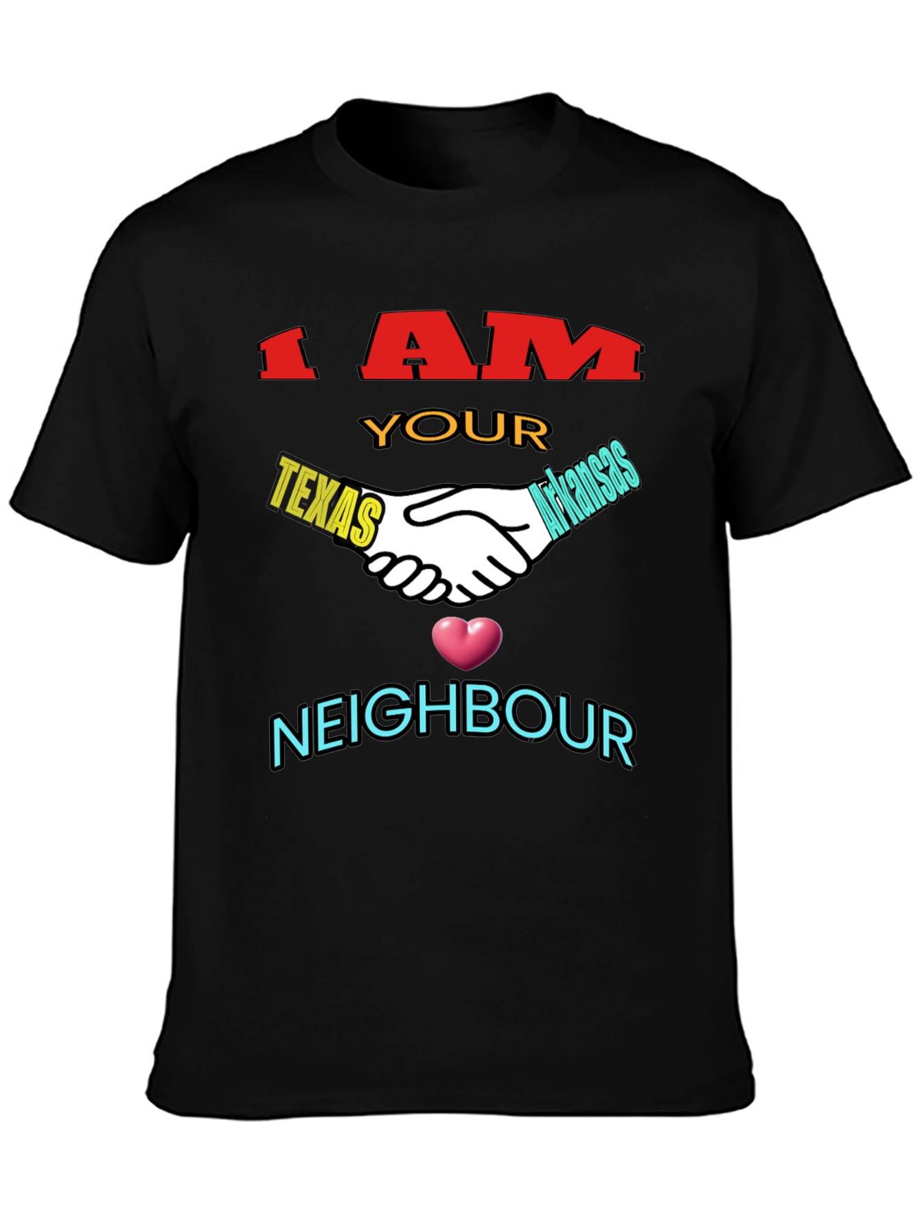 Texas & Arkansas Neighbor T-Shirt