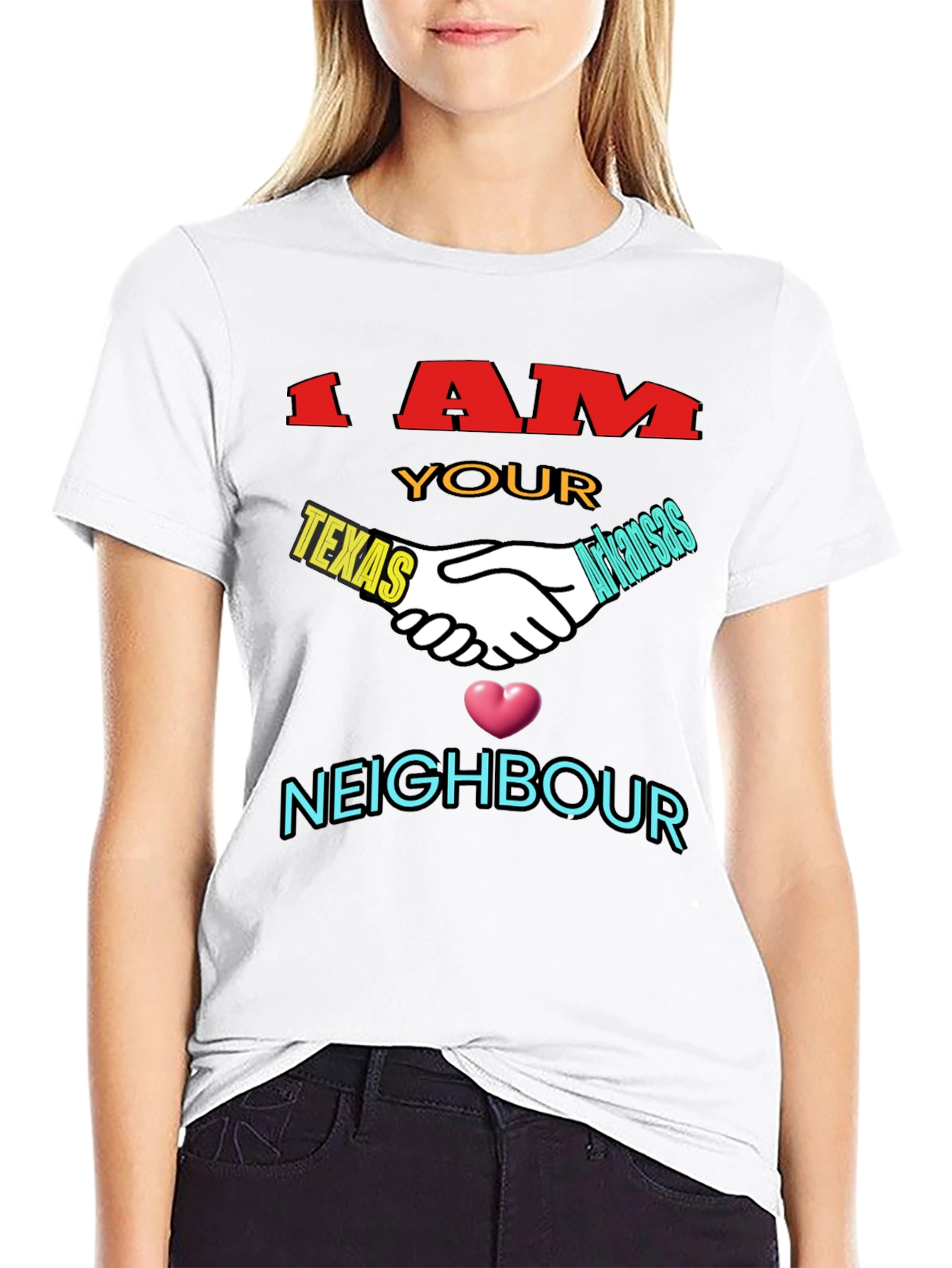 Texas & Arkansas Neighbor T-Shirt