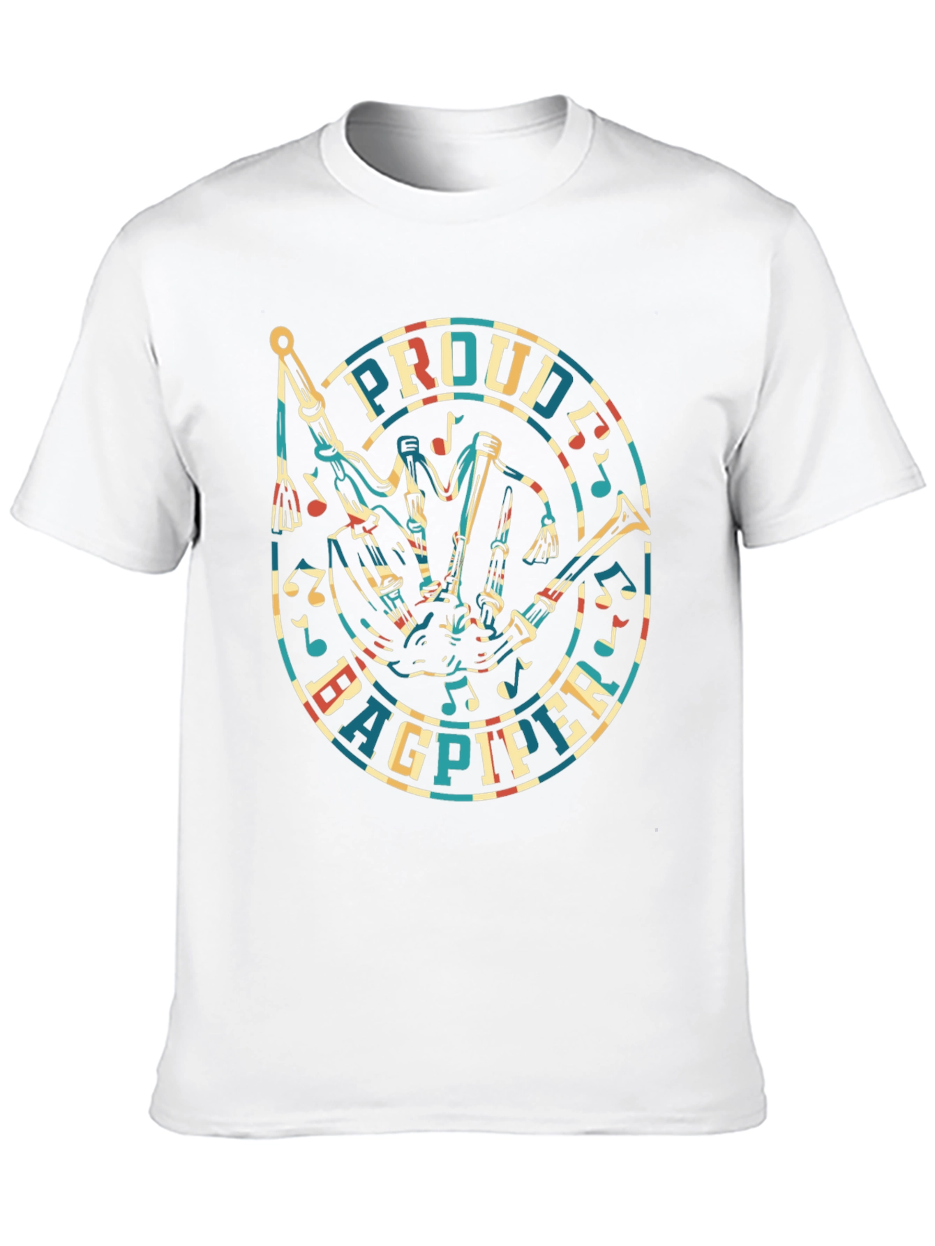 Proud Bagpiper T-Shirt - Unique Music Design