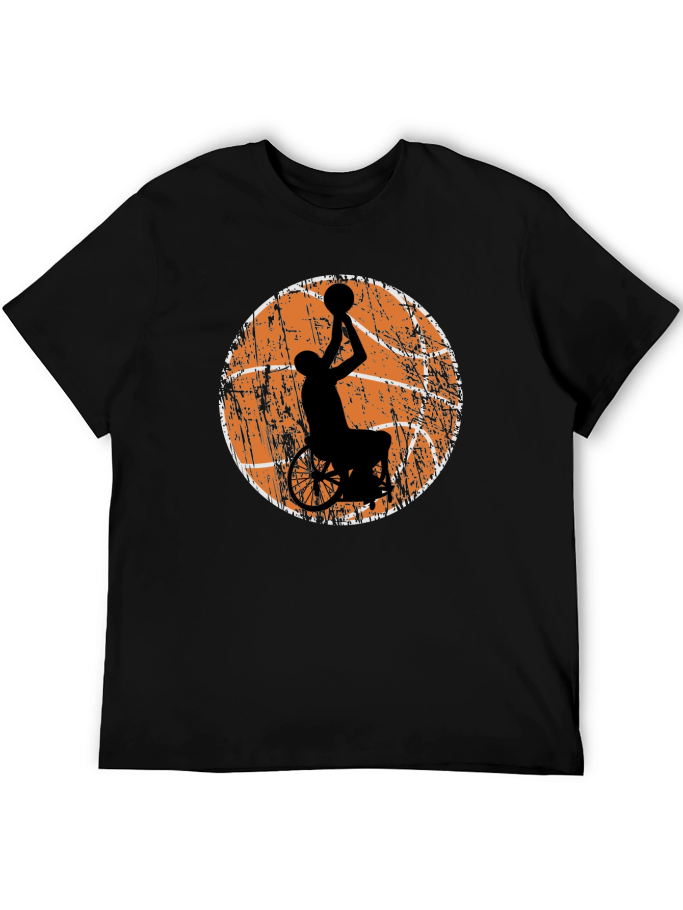Wheelchair Basketball Graphic Tee - Black