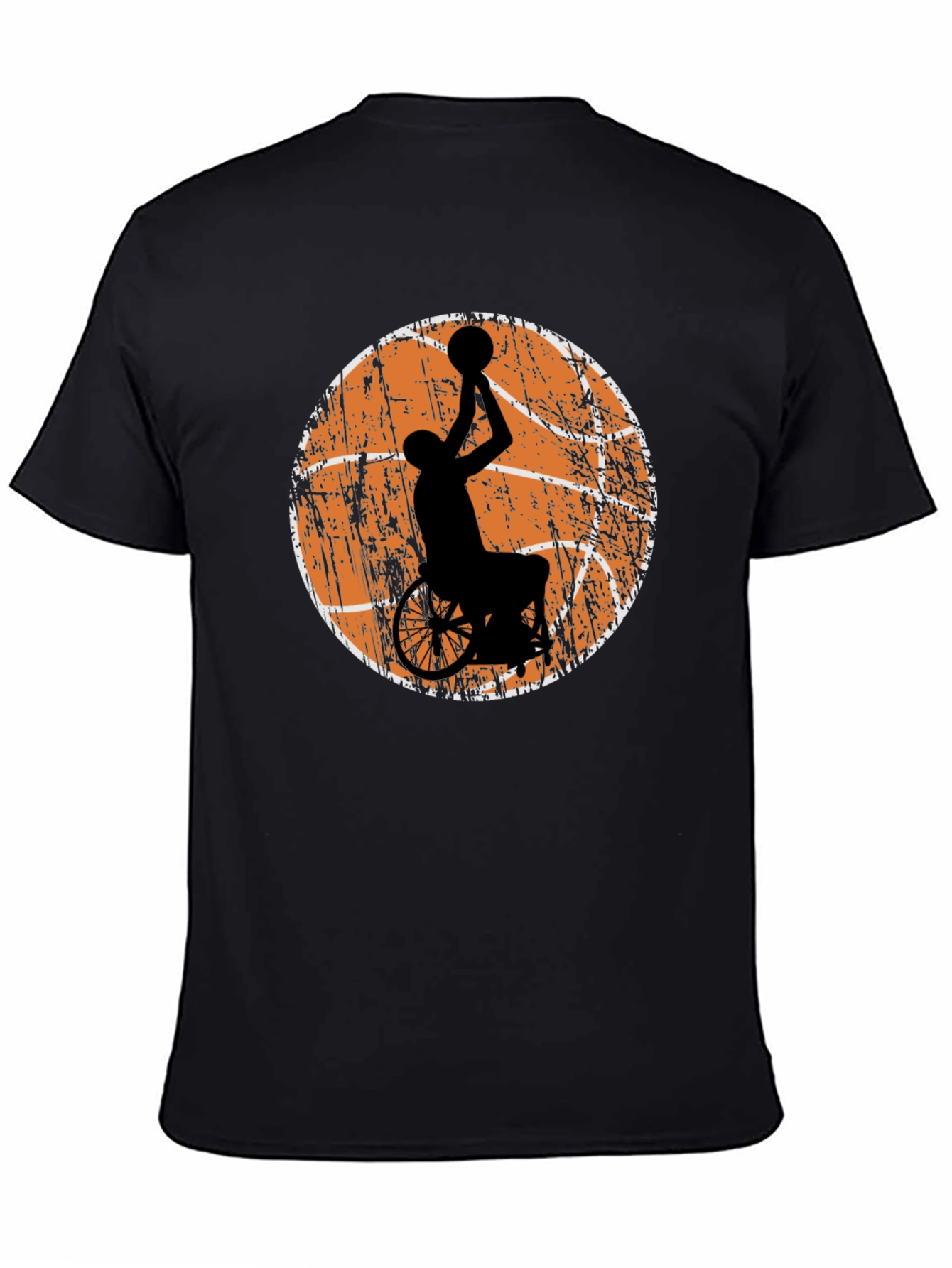 Wheelchair Basketball Graphic Tee - Black