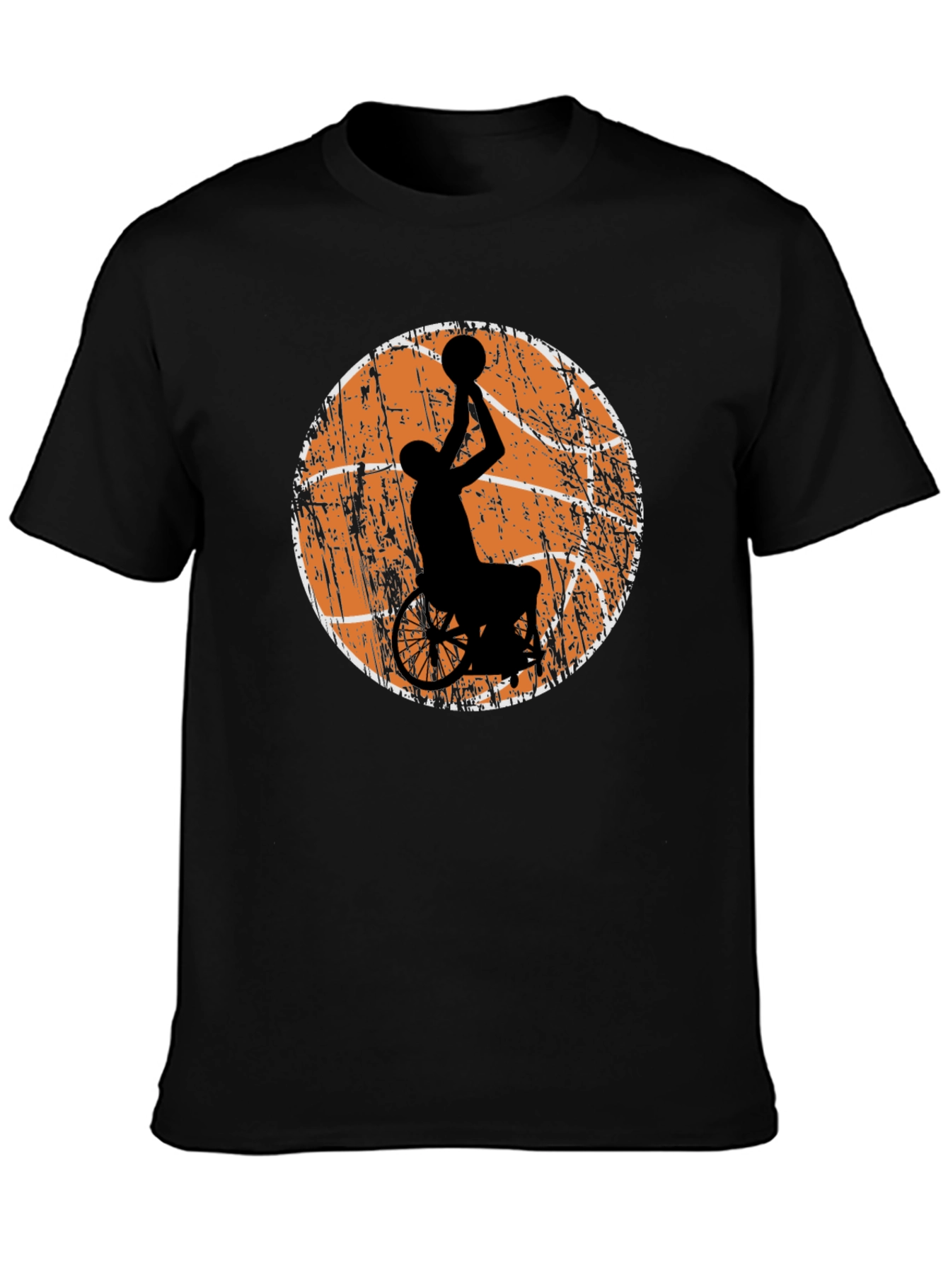 Wheelchair Basketball Graphic Tee - Black