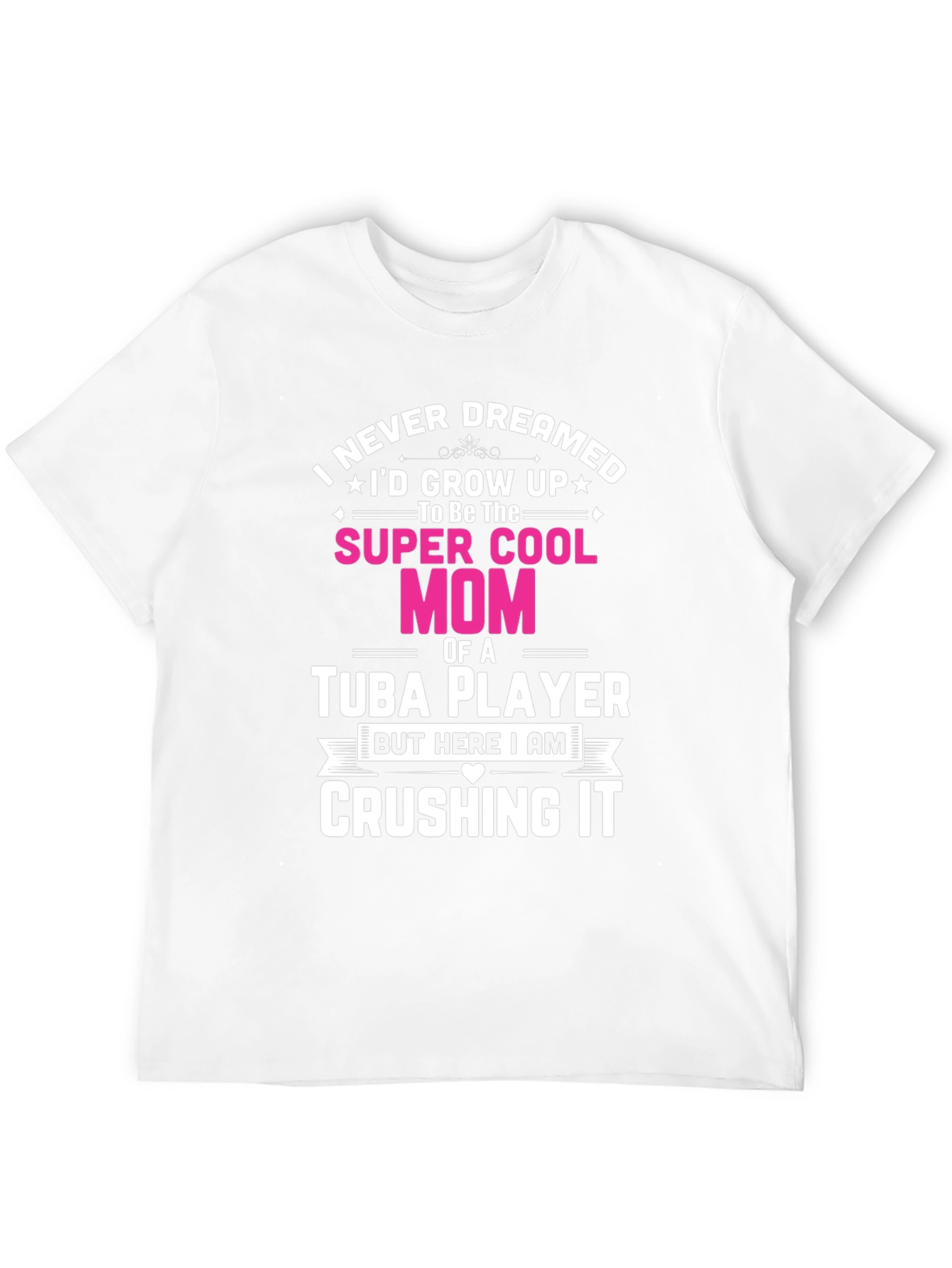 Super Cool Mom Tuba Player Black T-Shirt