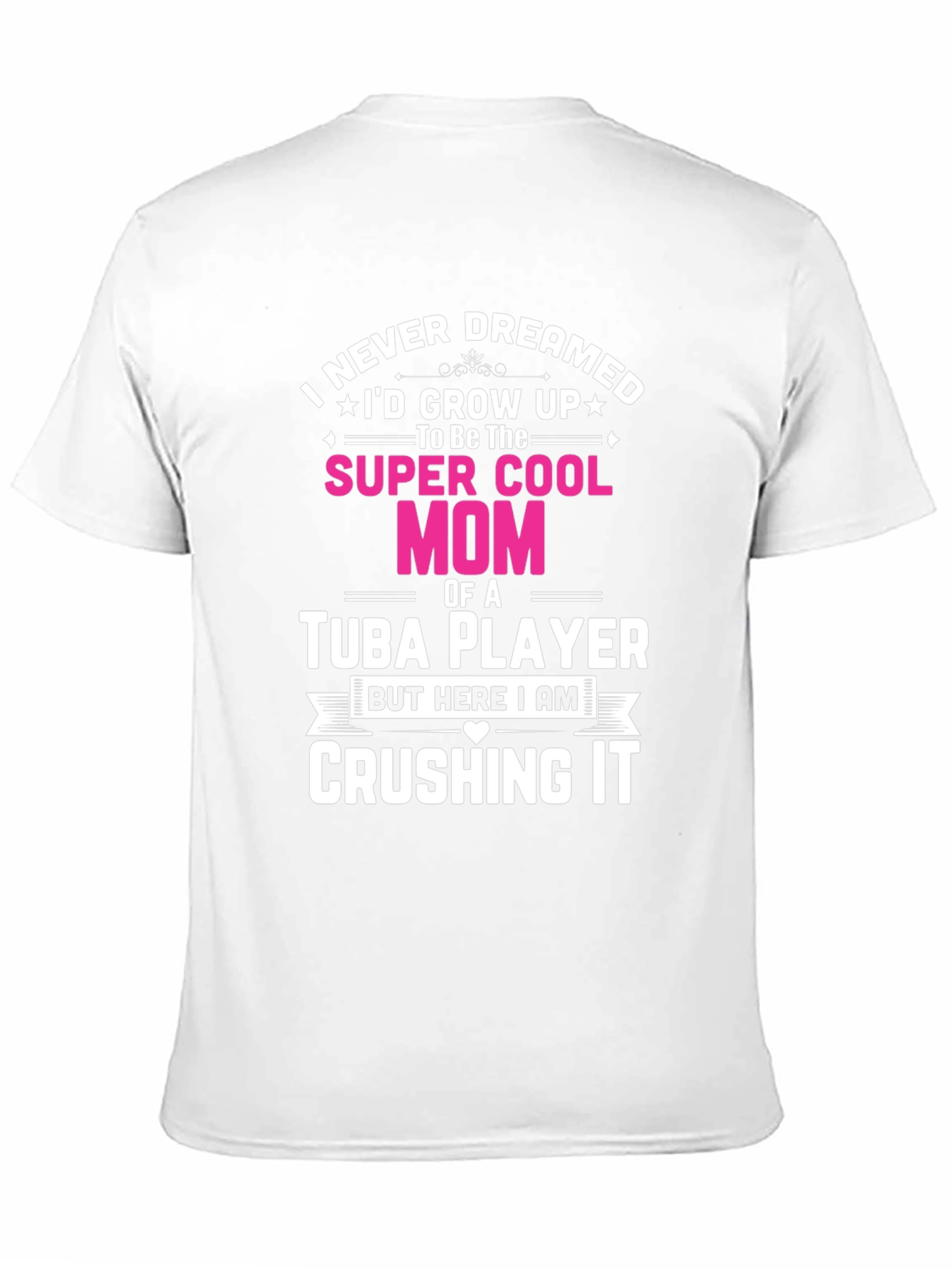 Super Cool Mom Tuba Player Black T-Shirt