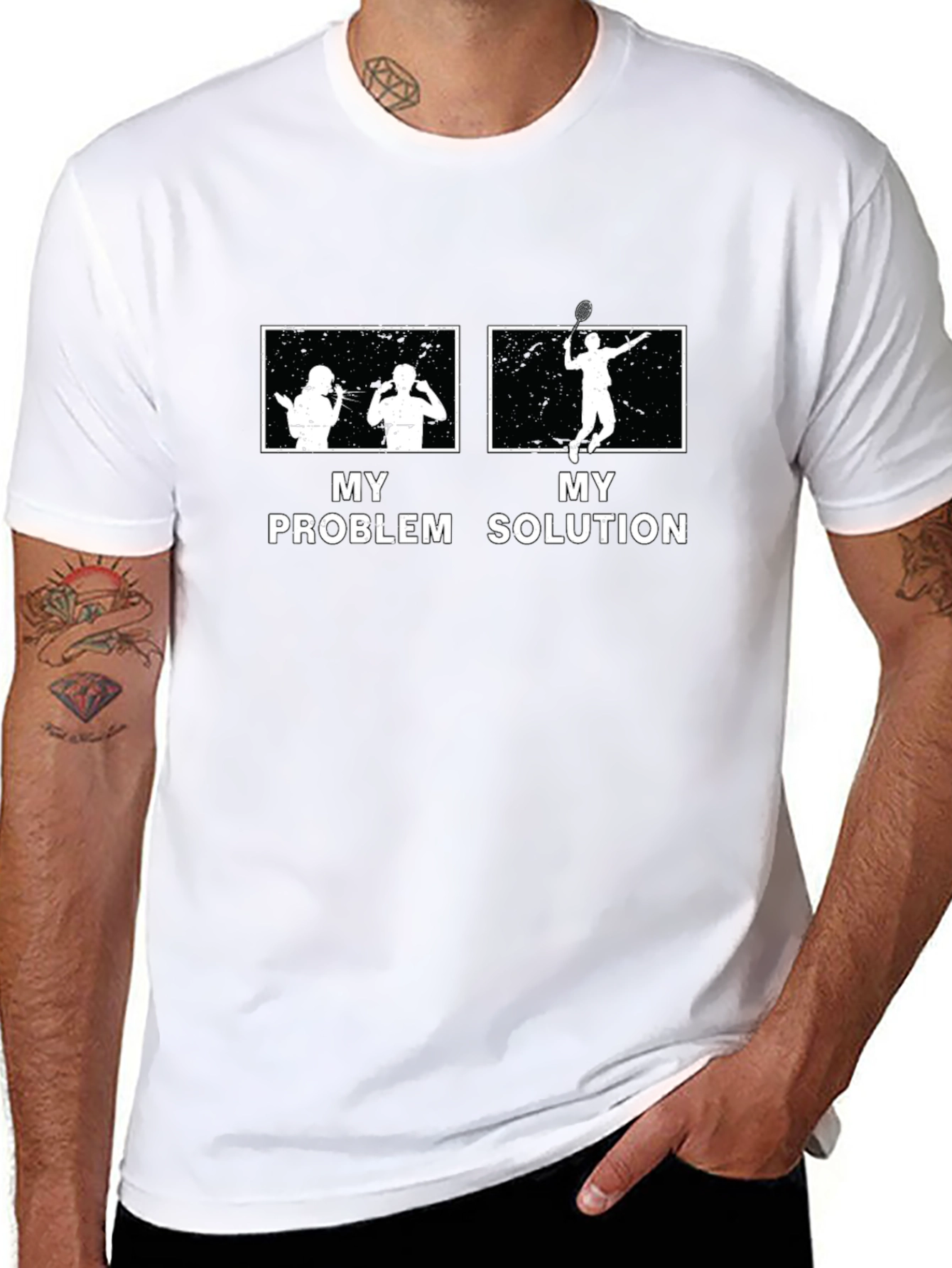 Tennis Problem Solution Graphic T-Shirt