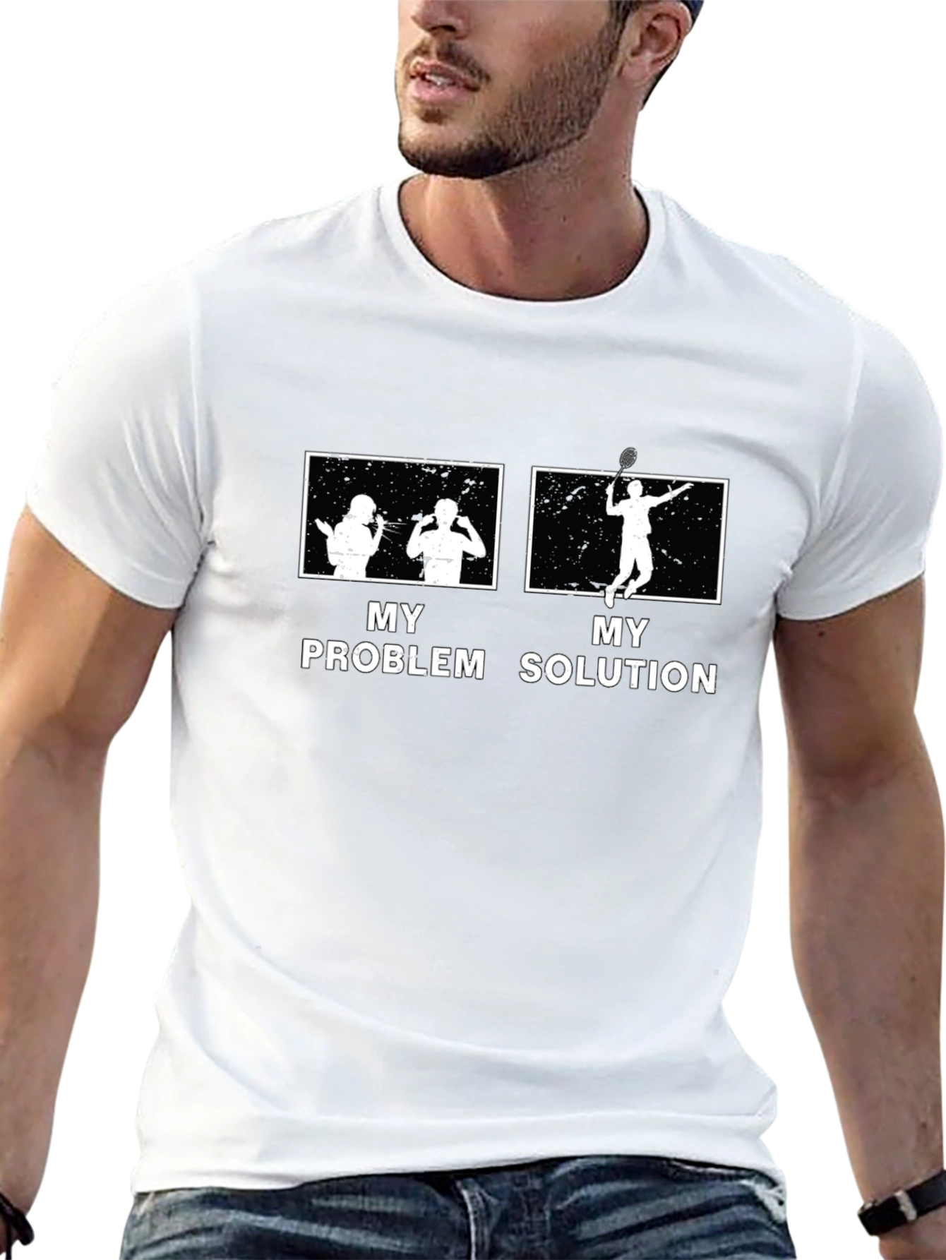 Tennis Problem Solution Graphic T-Shirt