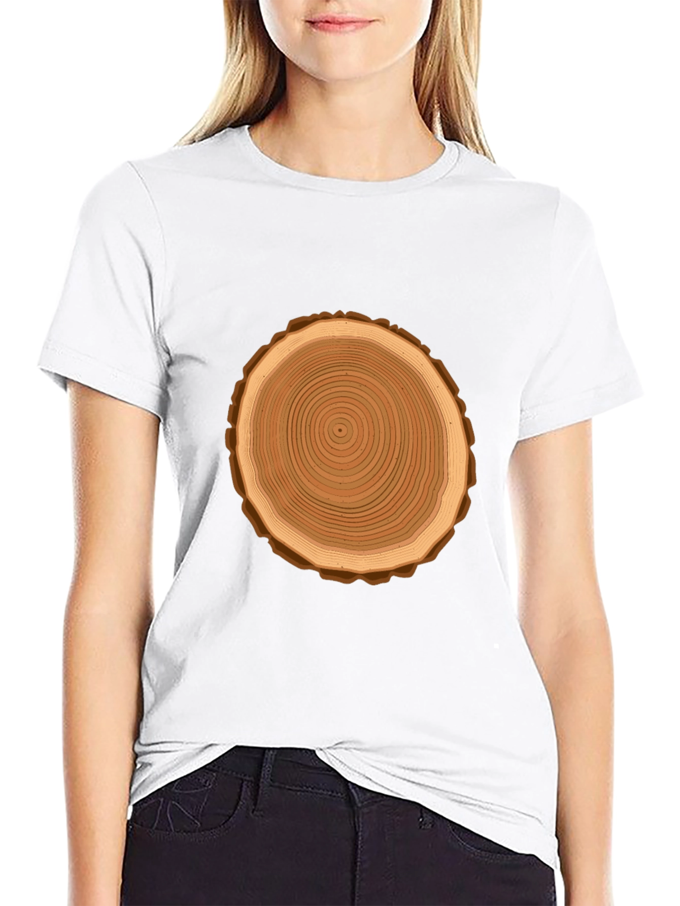 Tree Ring Graphic Tee - Nature Lovers Shirt