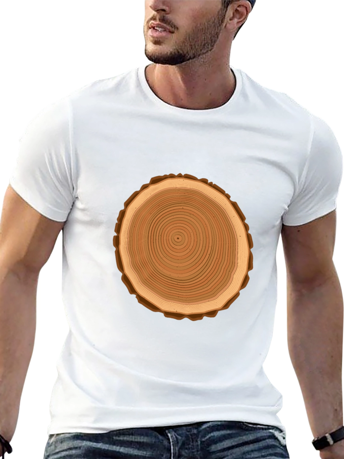 Tree Ring Graphic Tee - Nature Lovers Shirt