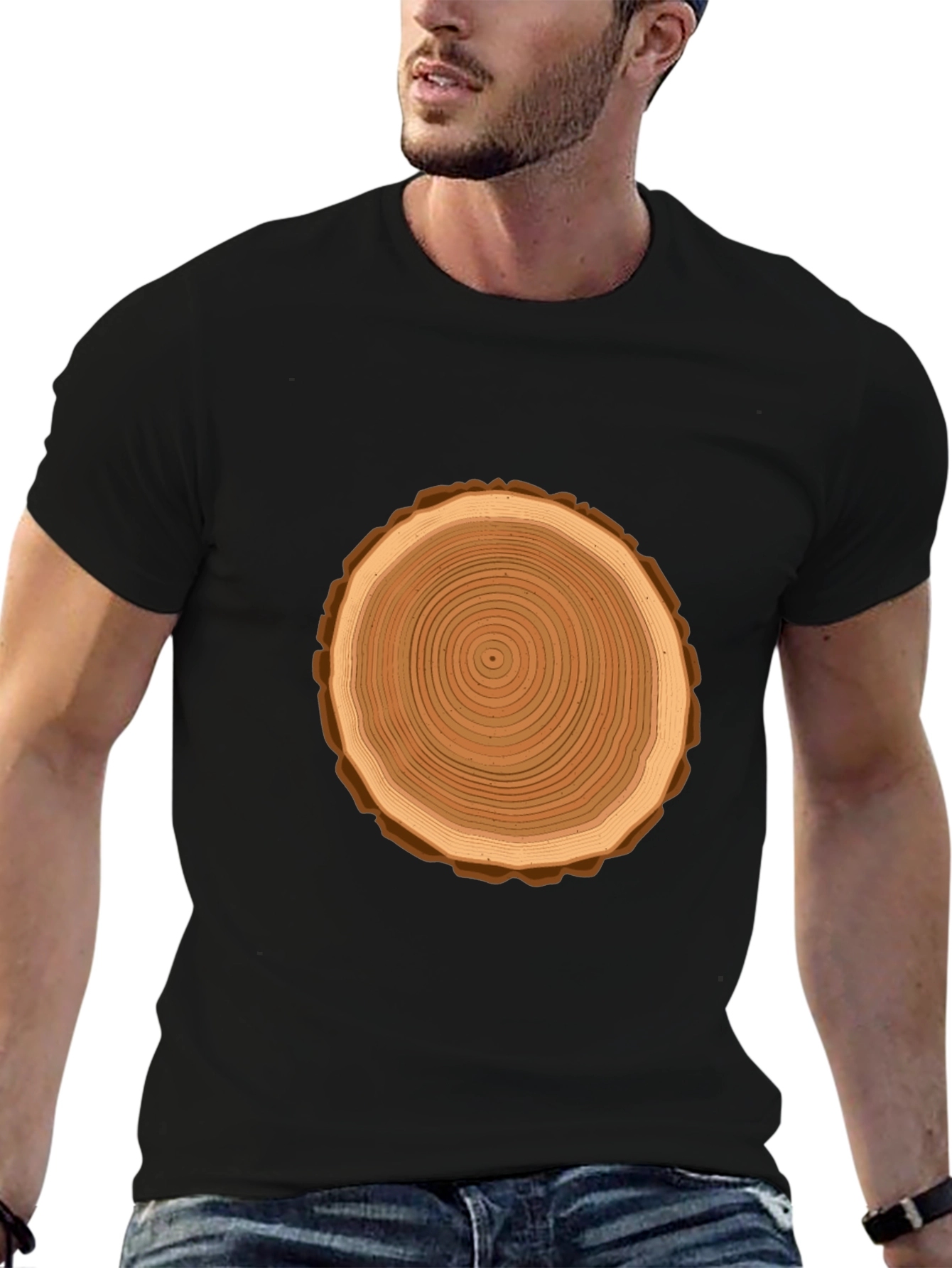 Tree Ring Graphic Tee - Nature Lovers Shirt