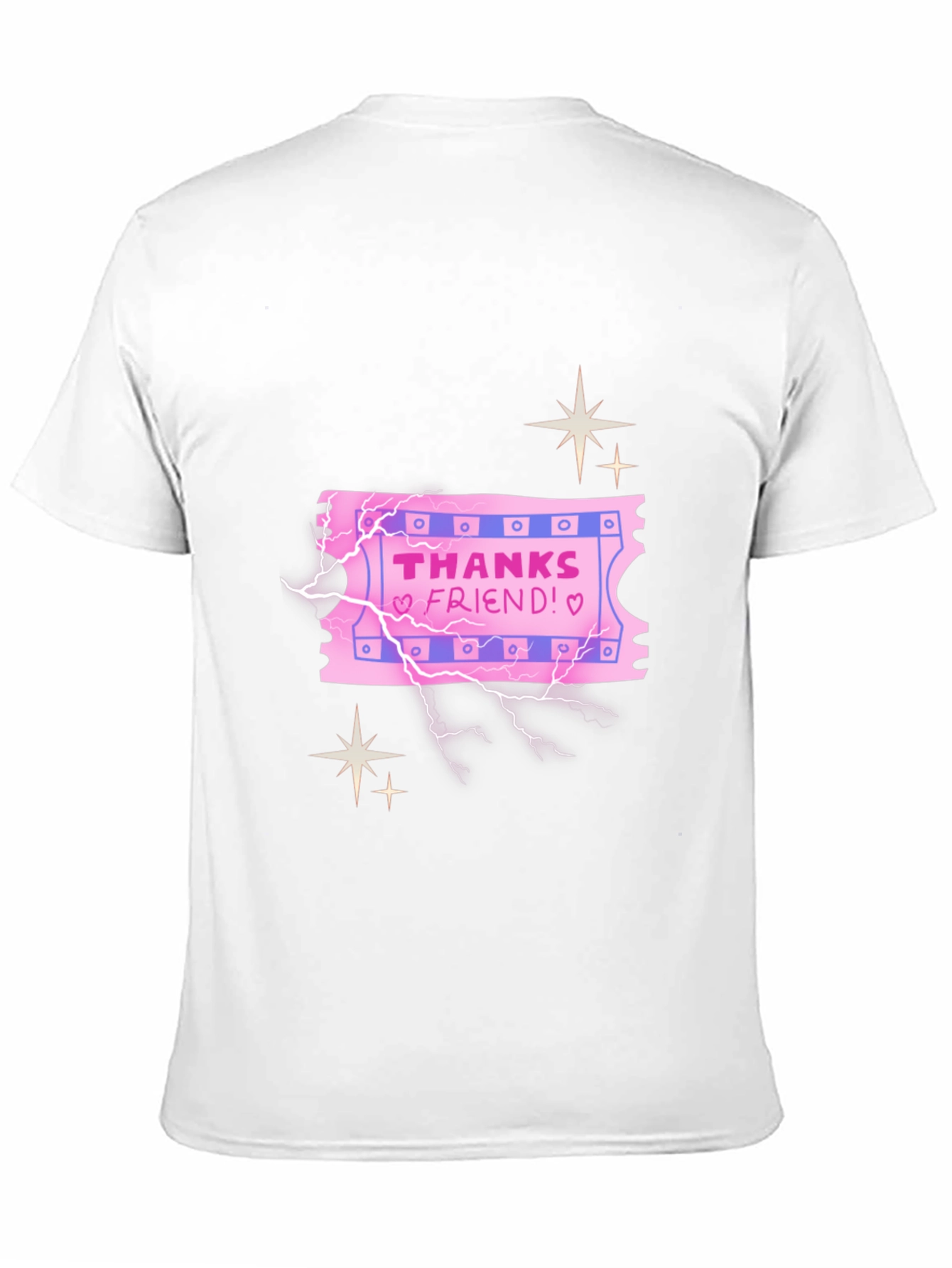 Thanks Friend Graphic Tee - Black