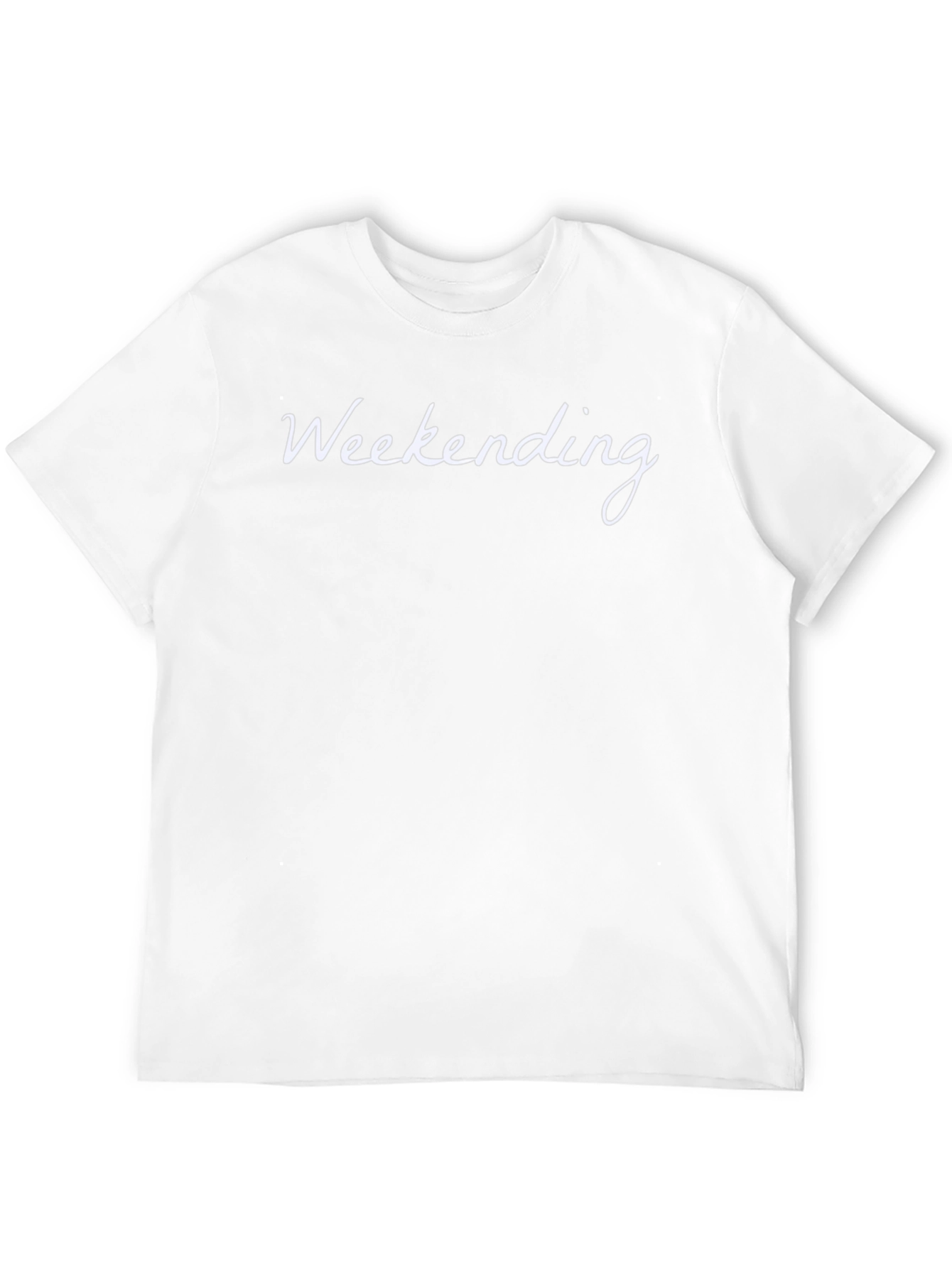 Weekending Black Tee - Relaxed Weekend Vibes