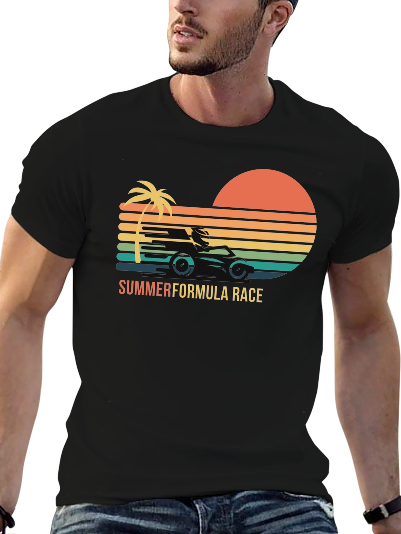 Summer Formula Race Black T-Shirt