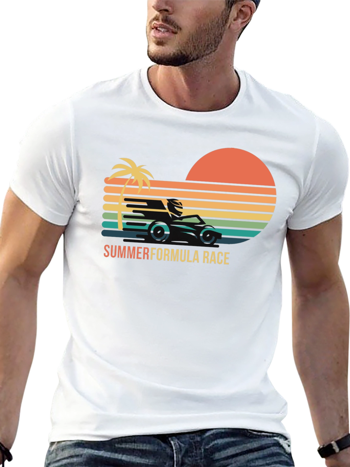 Summer Formula Race Black T-Shirt