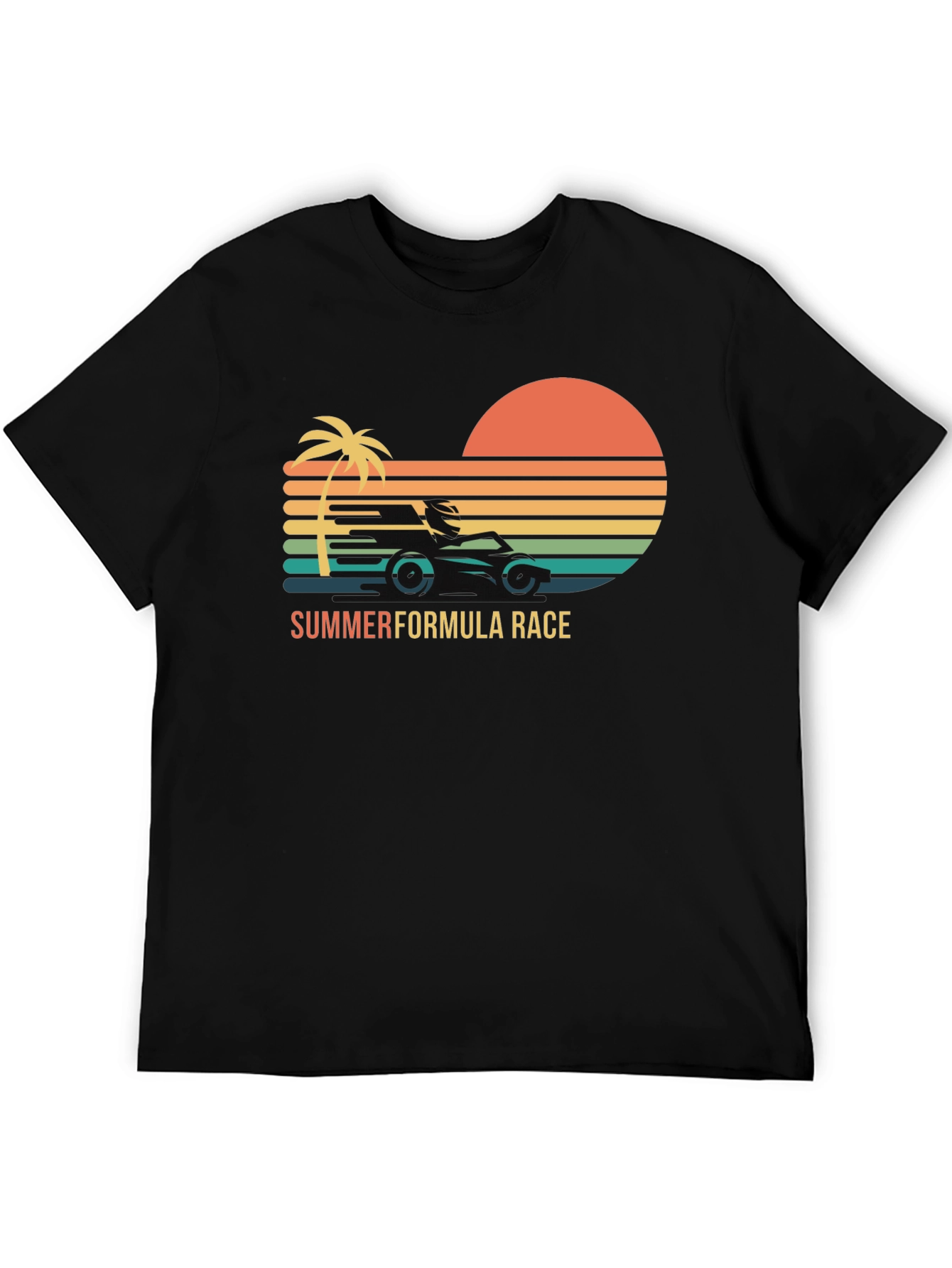 Summer Formula Race Black T-Shirt