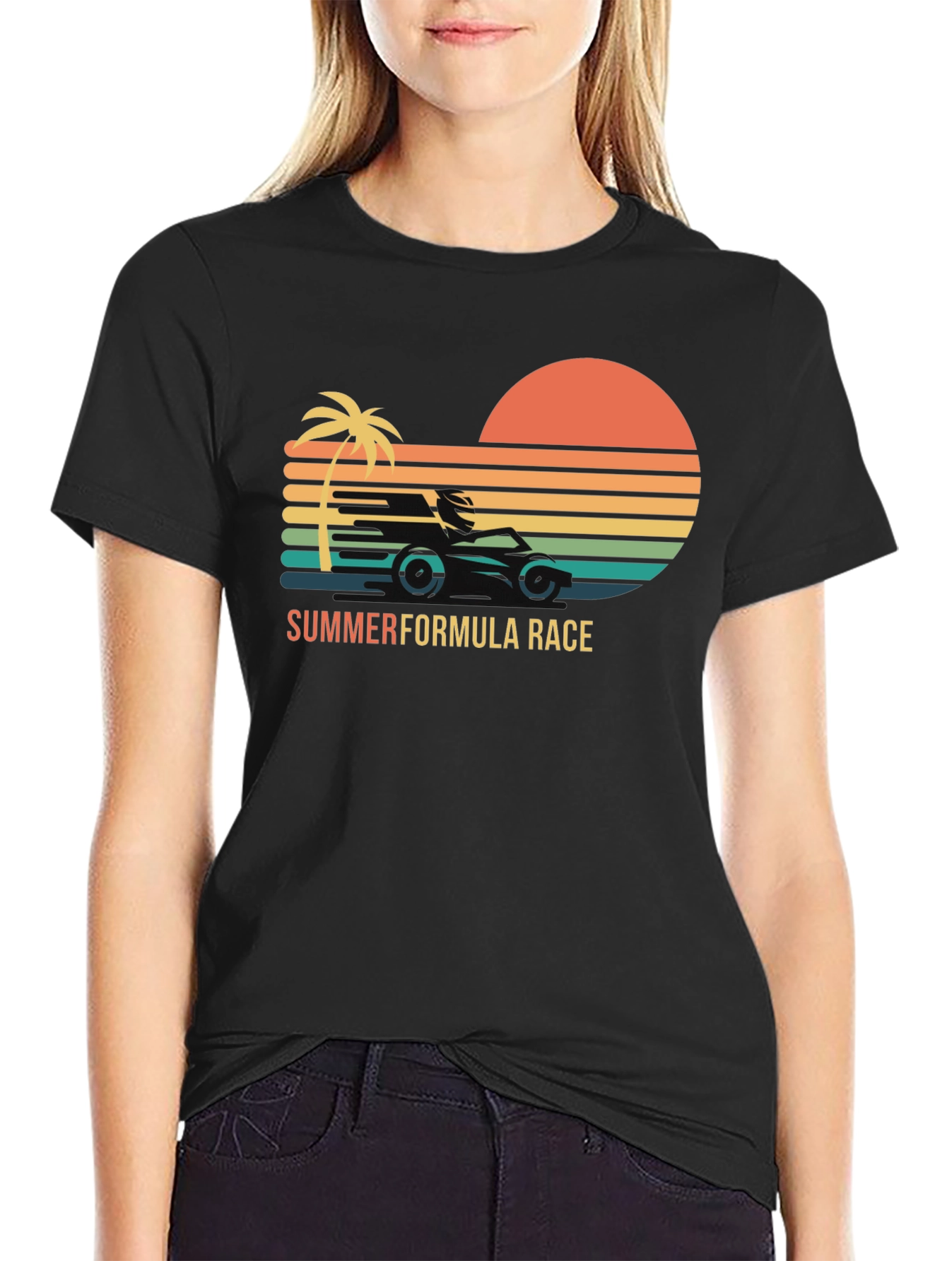 Summer Formula Race Black T-Shirt