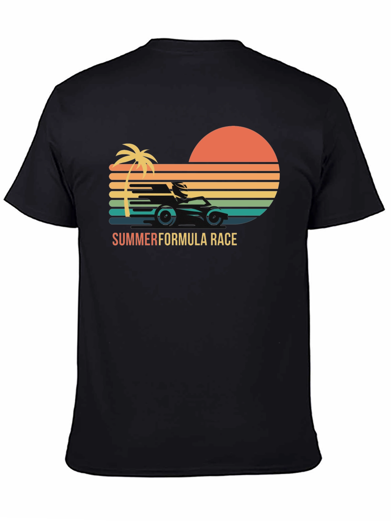 Summer Formula Race Black T-Shirt