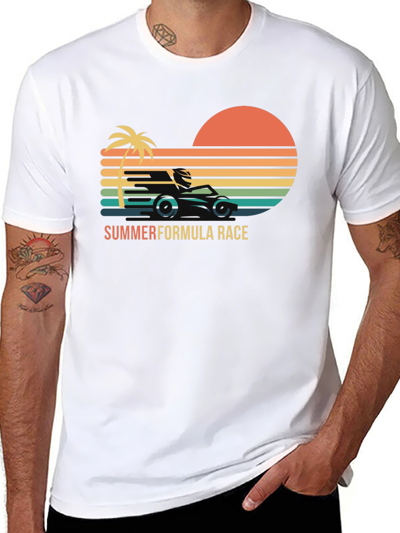 Summer Formula Race Black T-Shirt