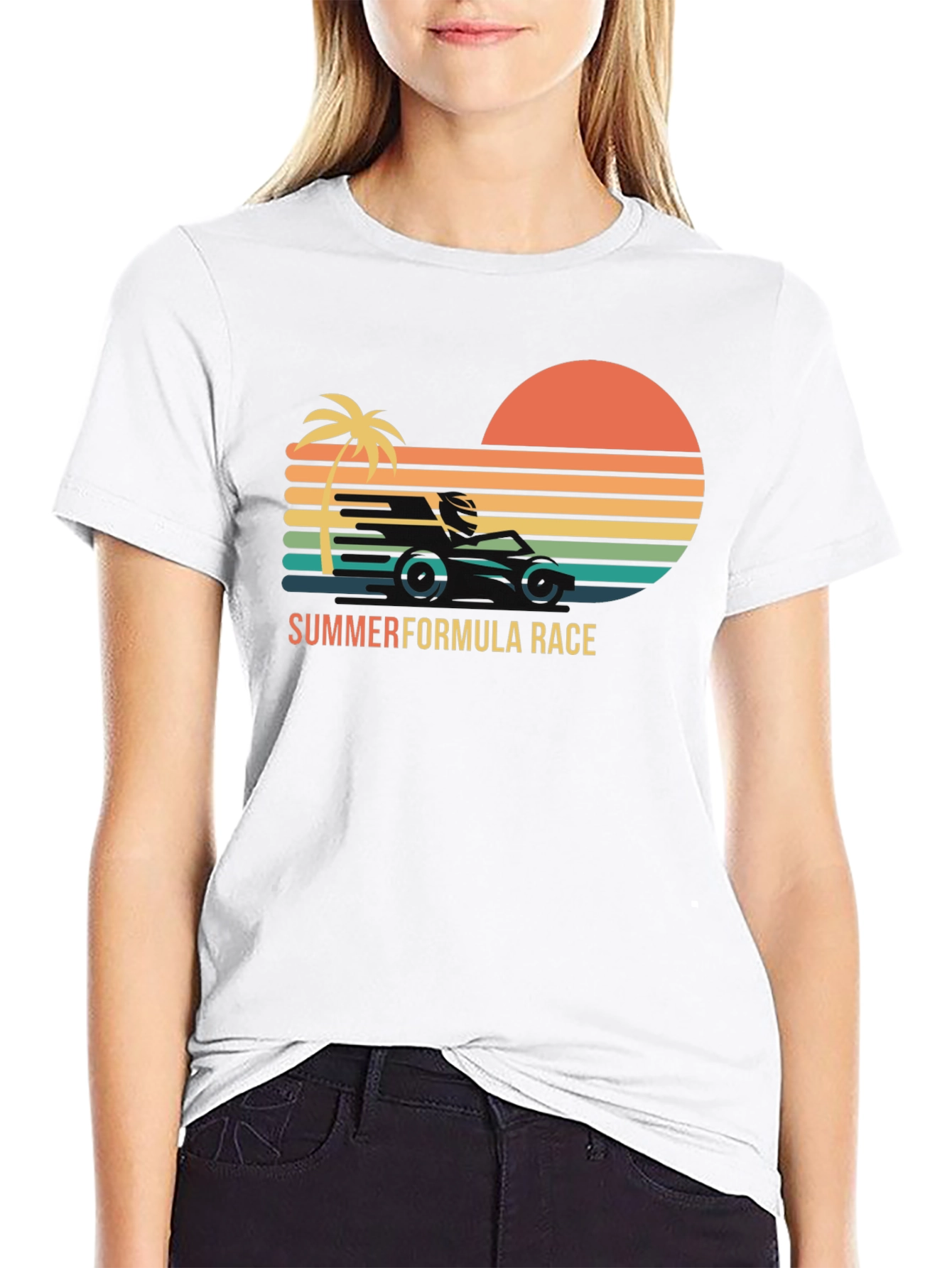 Summer Formula Race Black T-Shirt