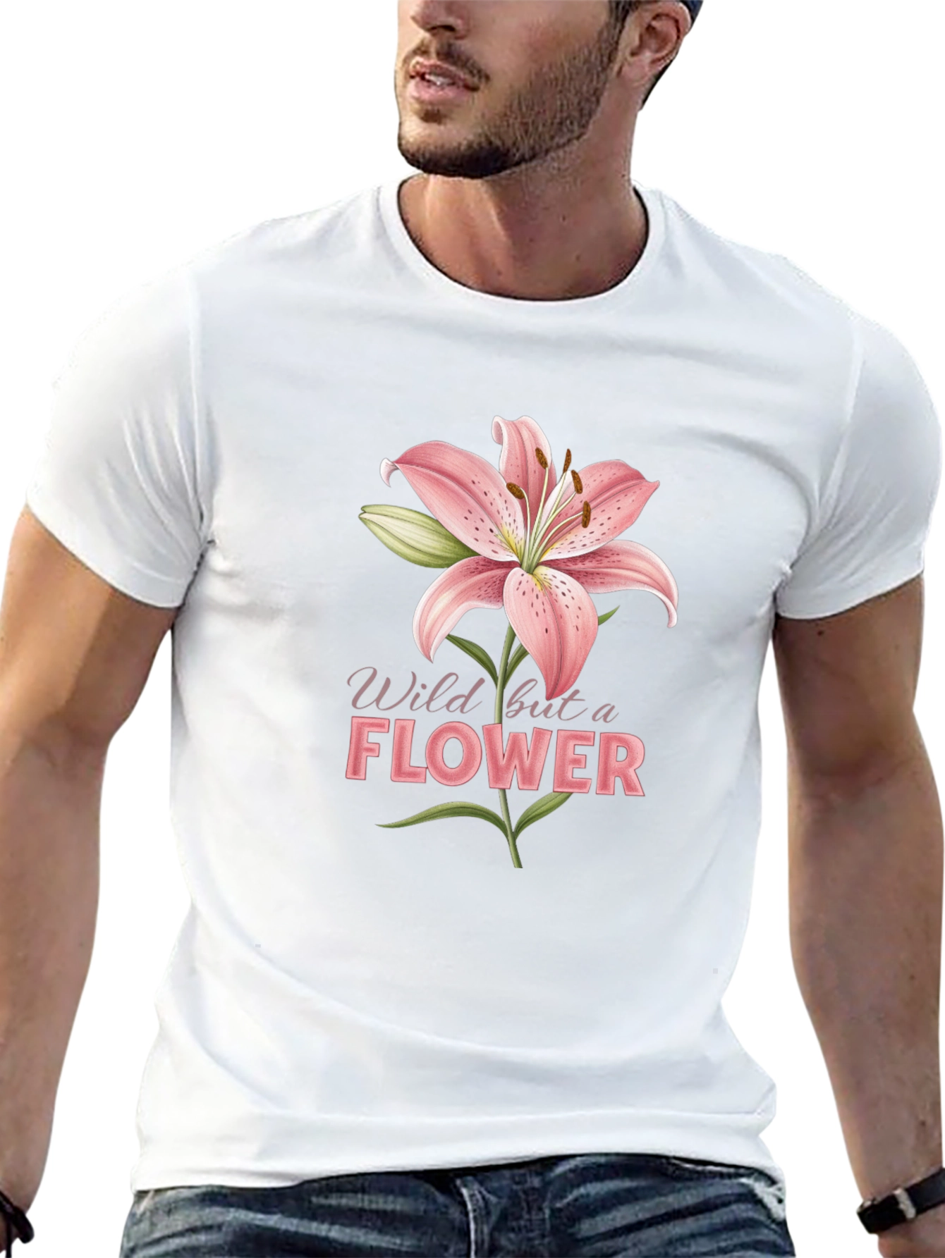 Wild Flower Graphic Tee - Black