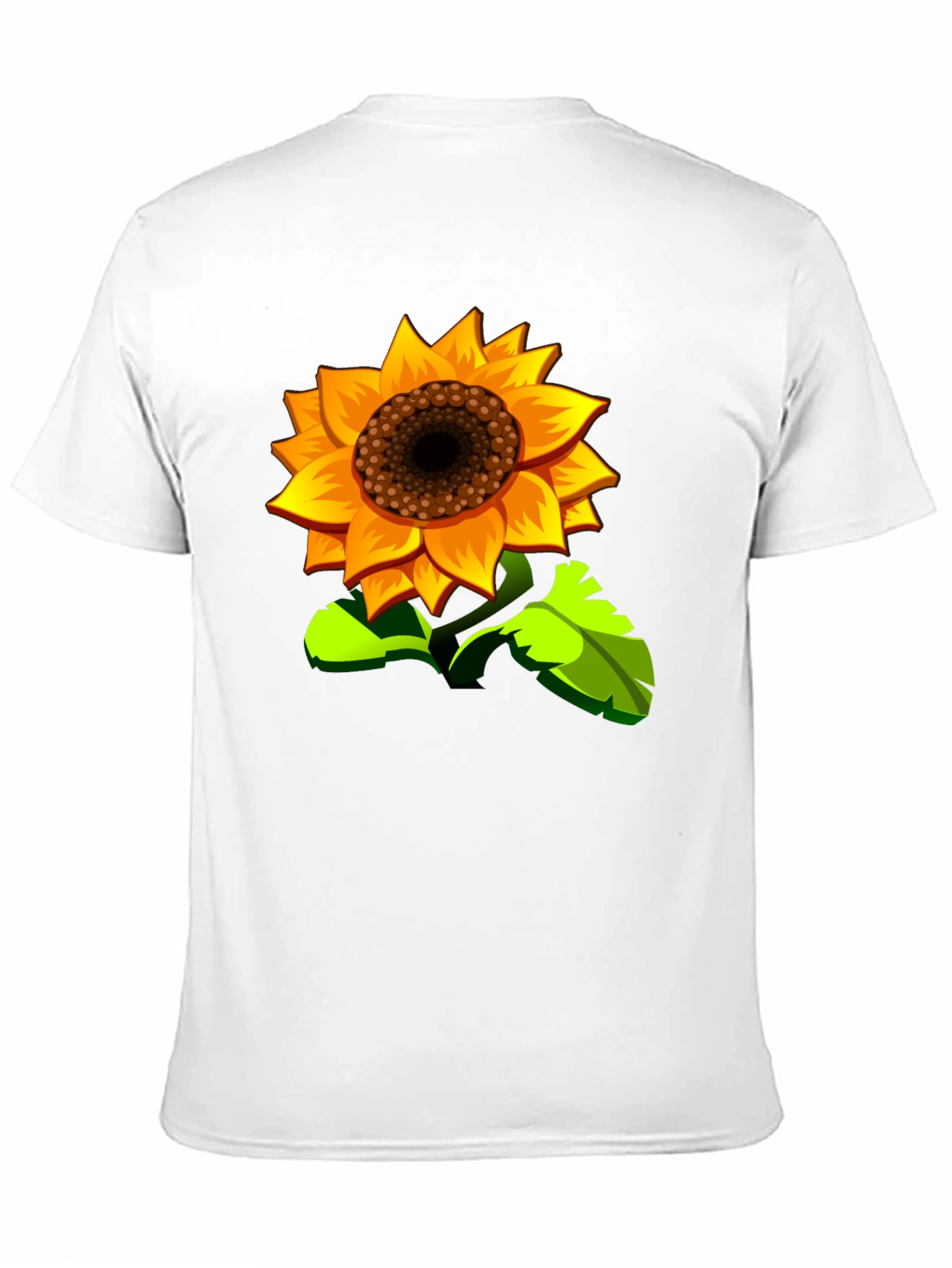 Sunflower Graphic Print Black T-Shirt