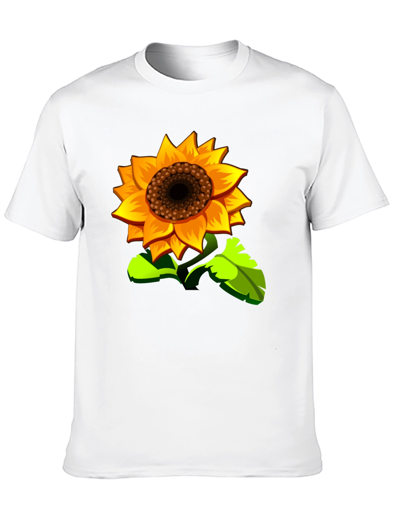 Sunflower Graphic Print Black T-Shirt