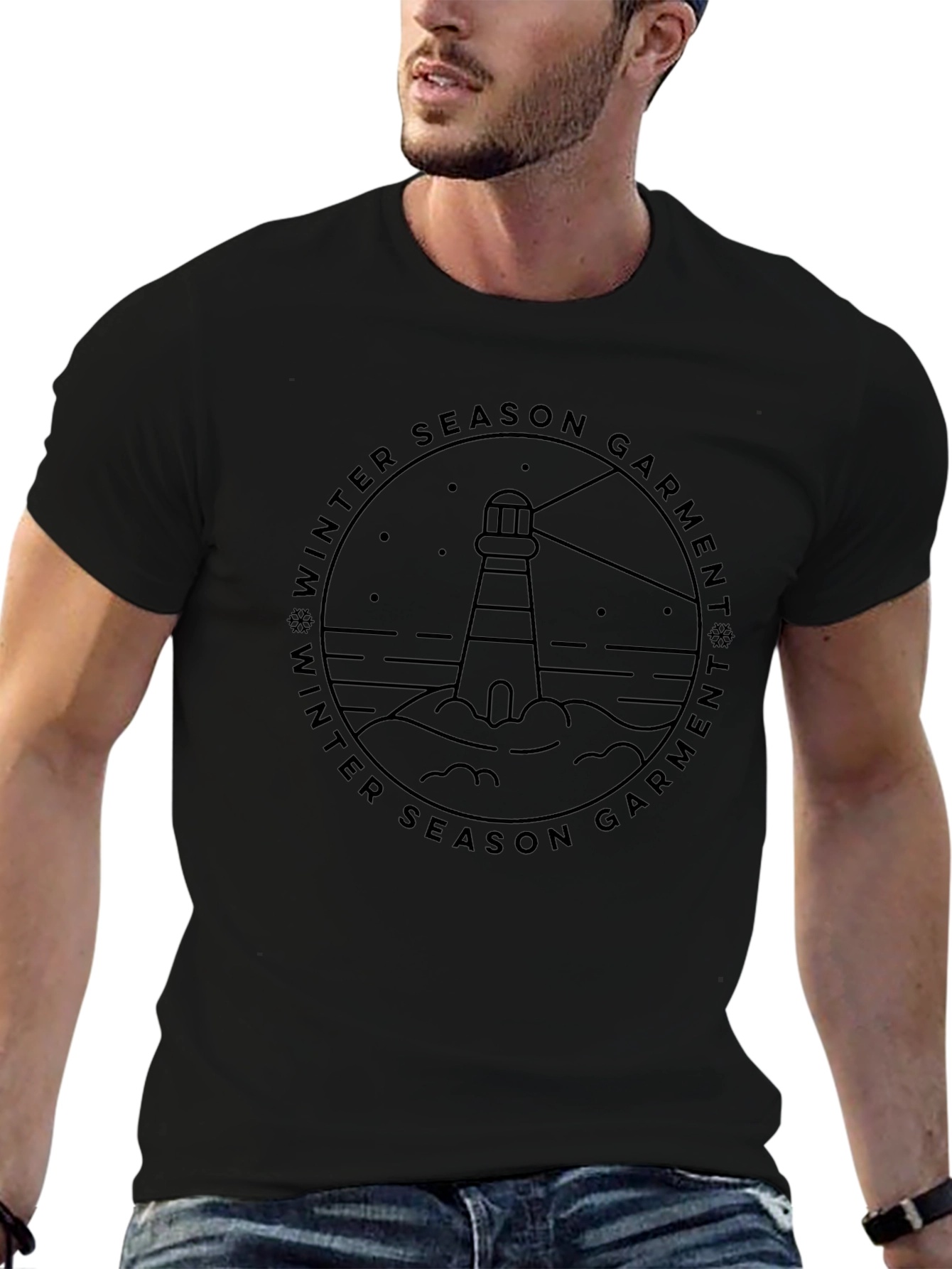 Winter Season Lighthouse T-Shirt