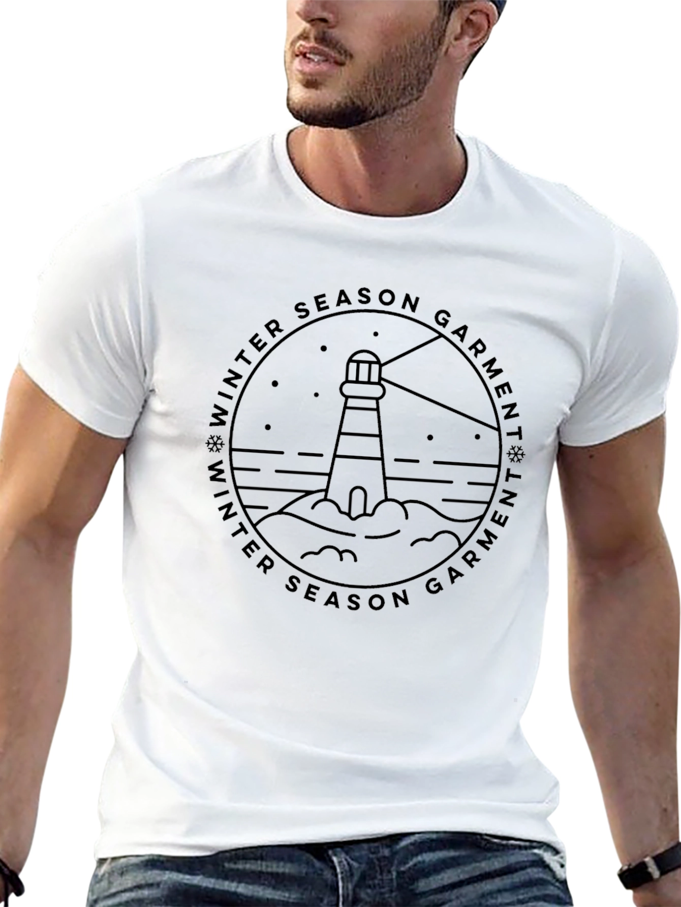 Winter Season Lighthouse T-Shirt