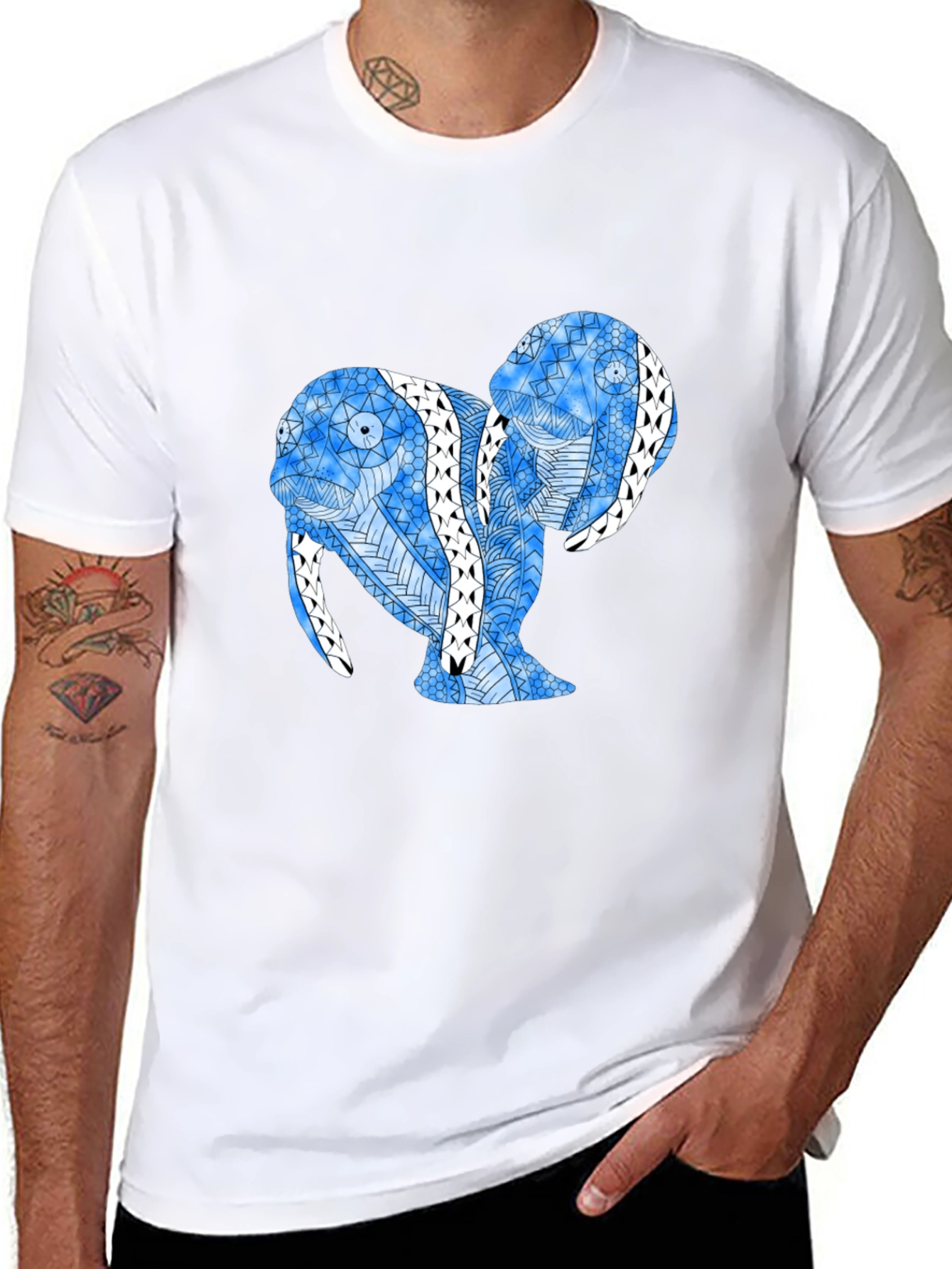 Abstract Walrus Graphic Tee