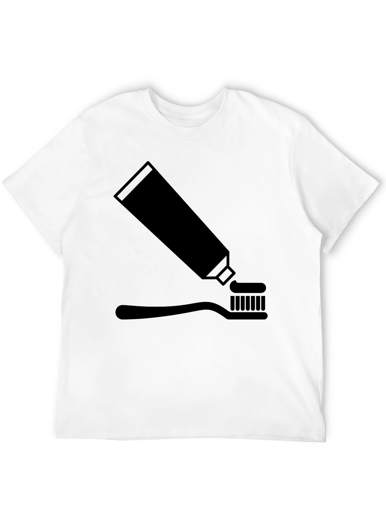 Toothpaste & Brush Graphic Tee - Black