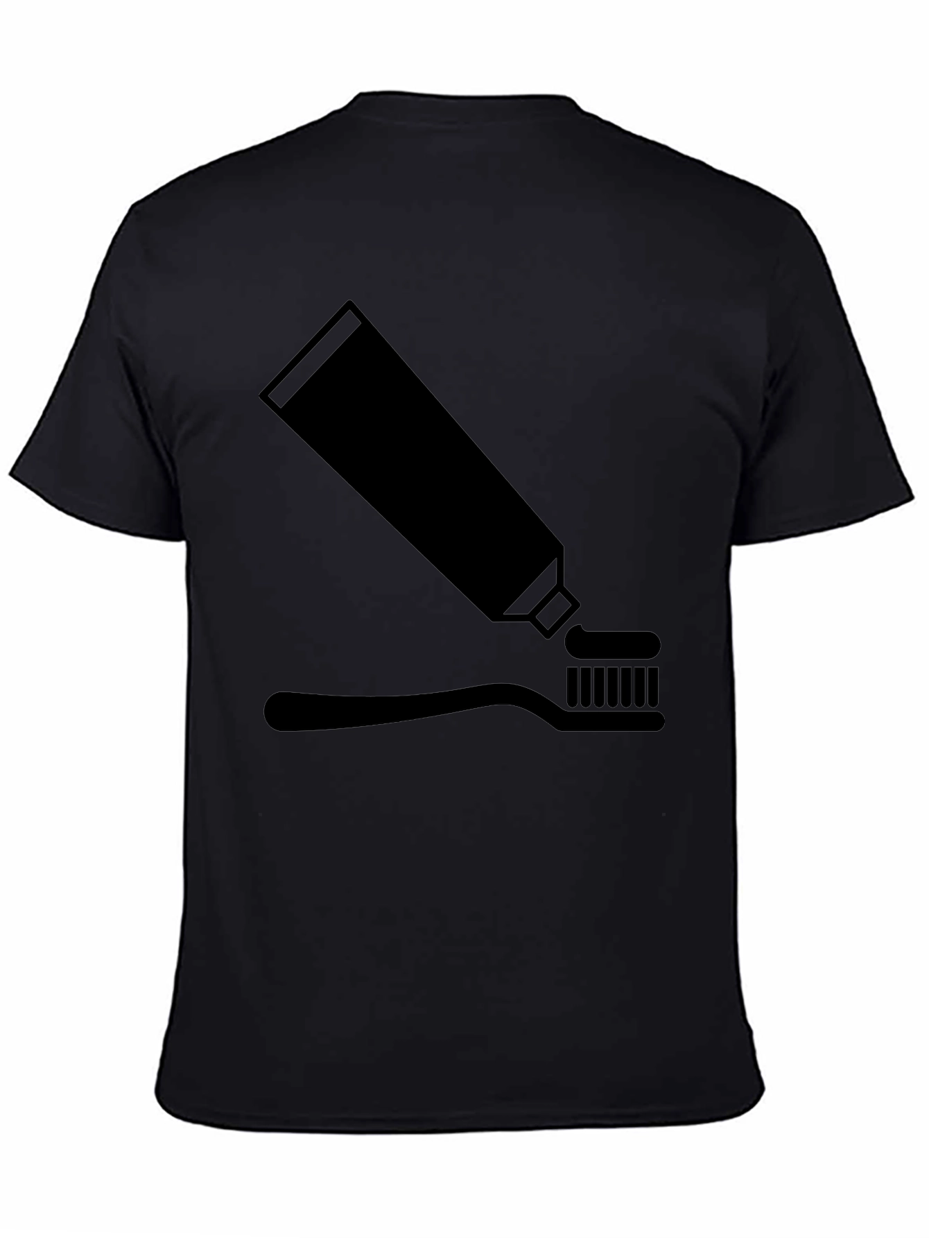 Toothpaste & Brush Graphic Tee - Black