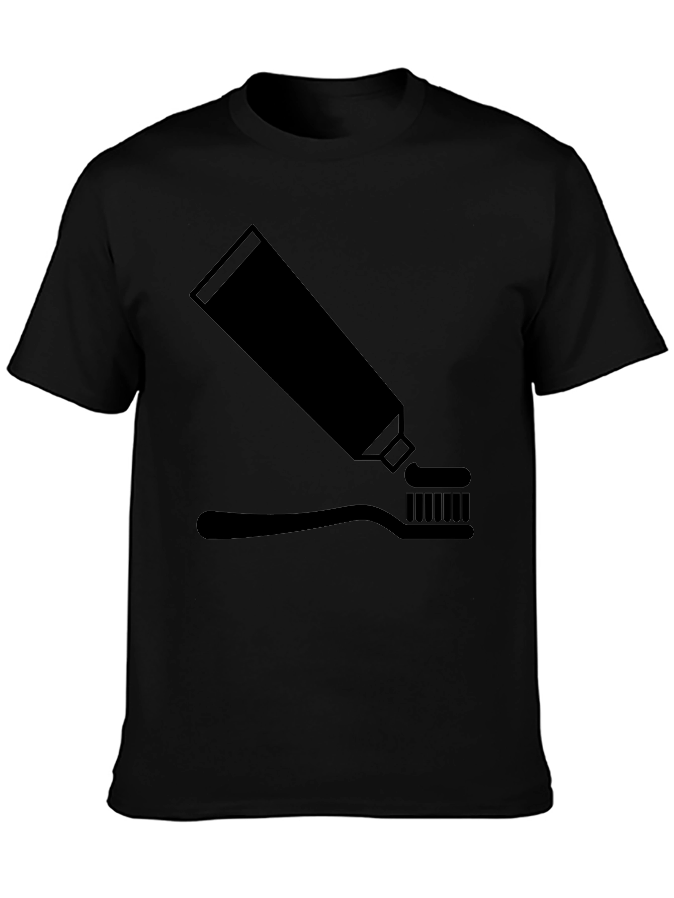 Toothpaste & Brush Graphic Tee - Black