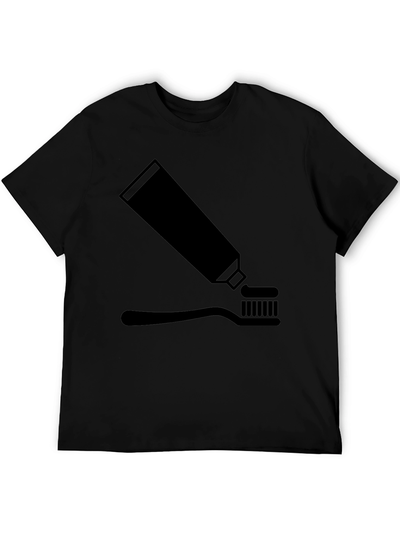 Toothpaste & Brush Graphic Tee - Black