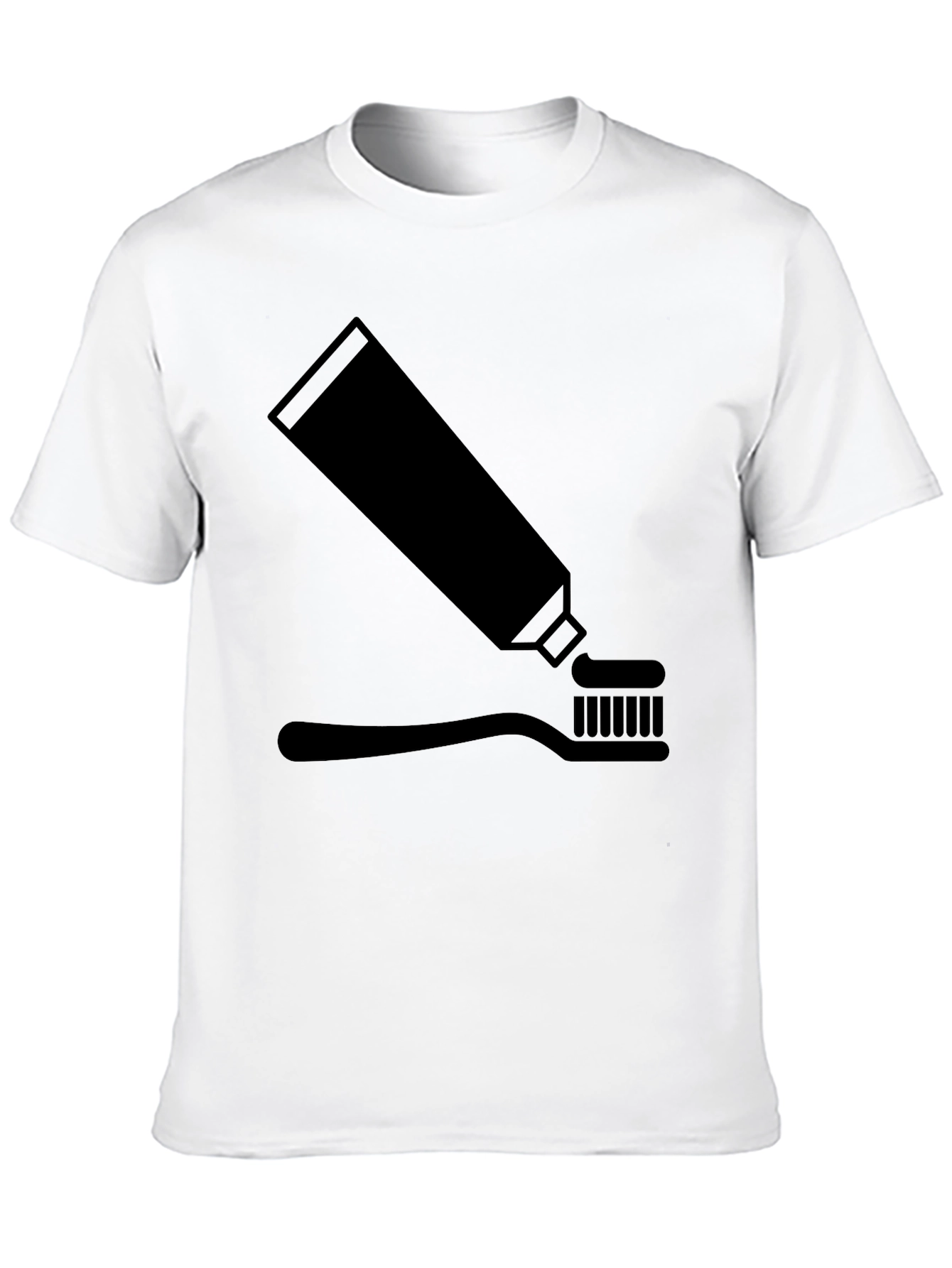 Toothpaste & Brush Graphic Tee - Black