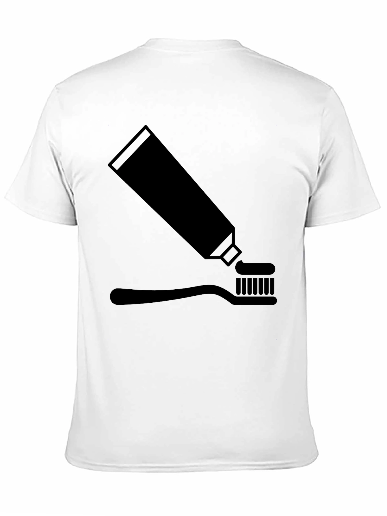 Toothpaste & Brush Graphic Tee - Black