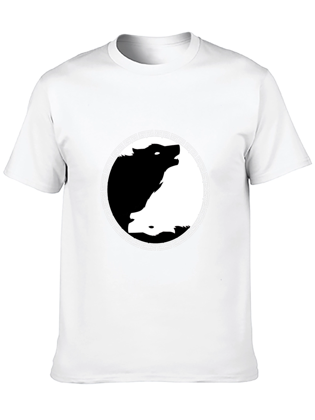 Yin Yang Wolf Graphic Tee