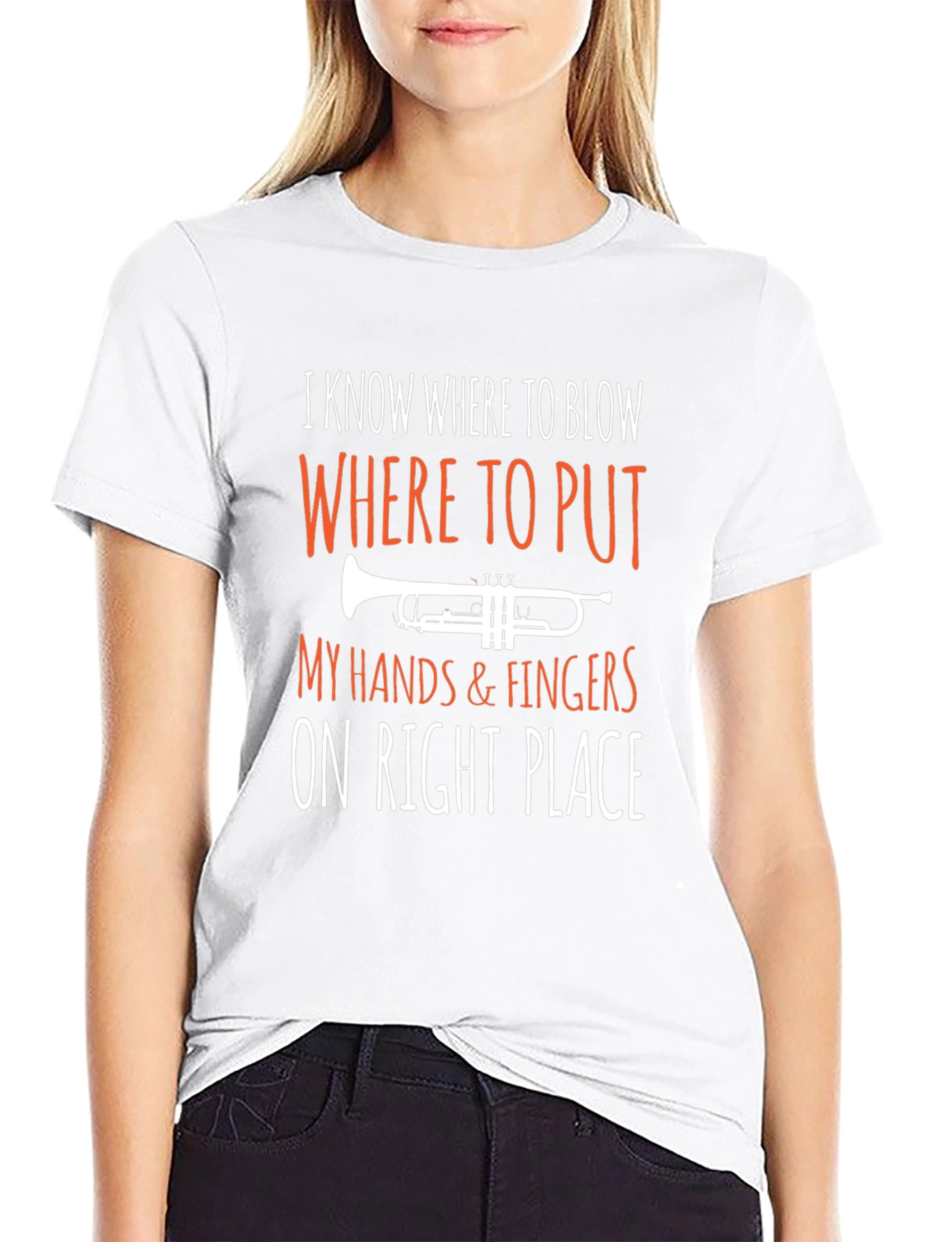 Trumpet Player T-Shirt: I Know Where to Blow