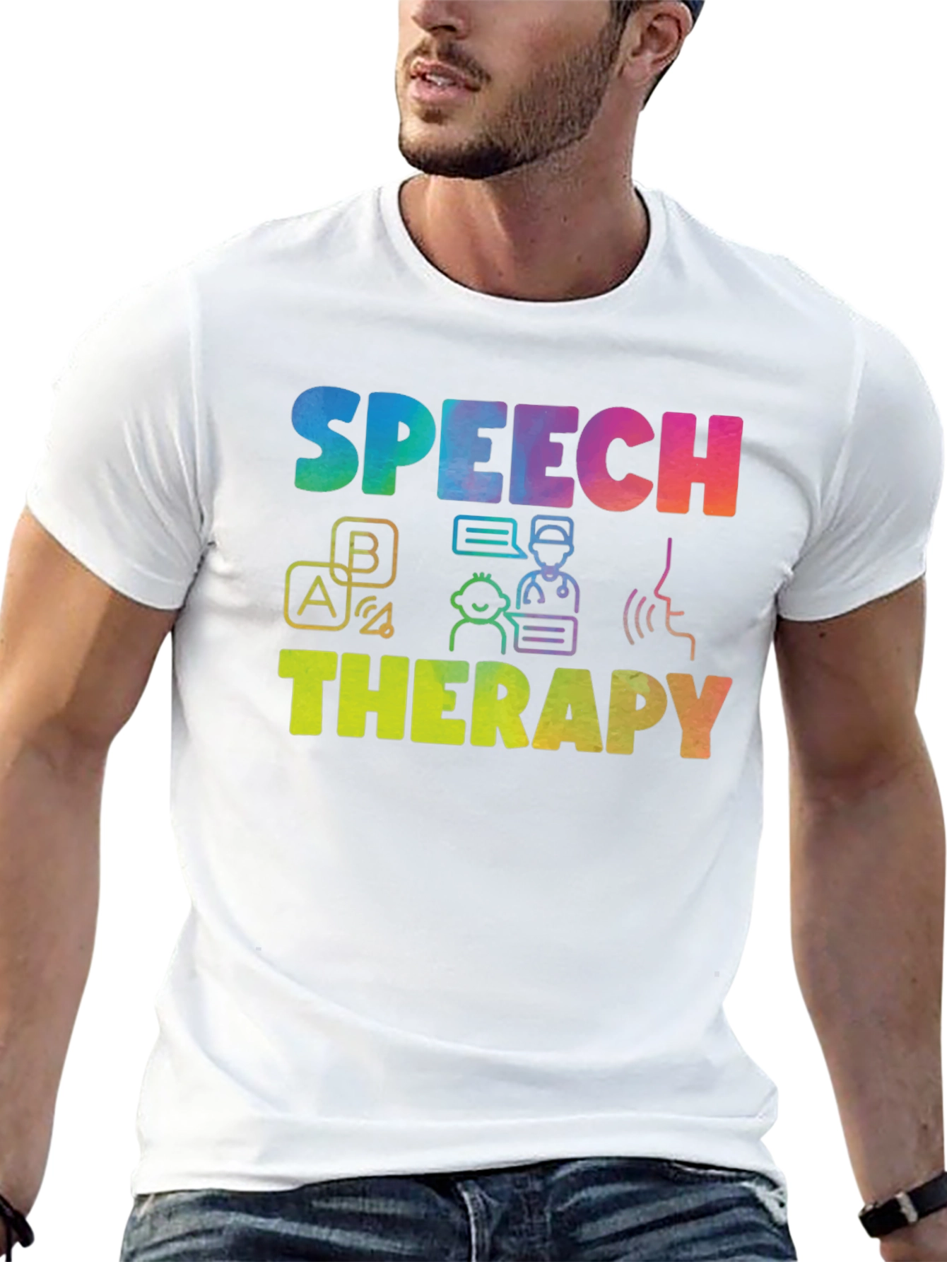Speech Therapy Rainbow T-Shirt