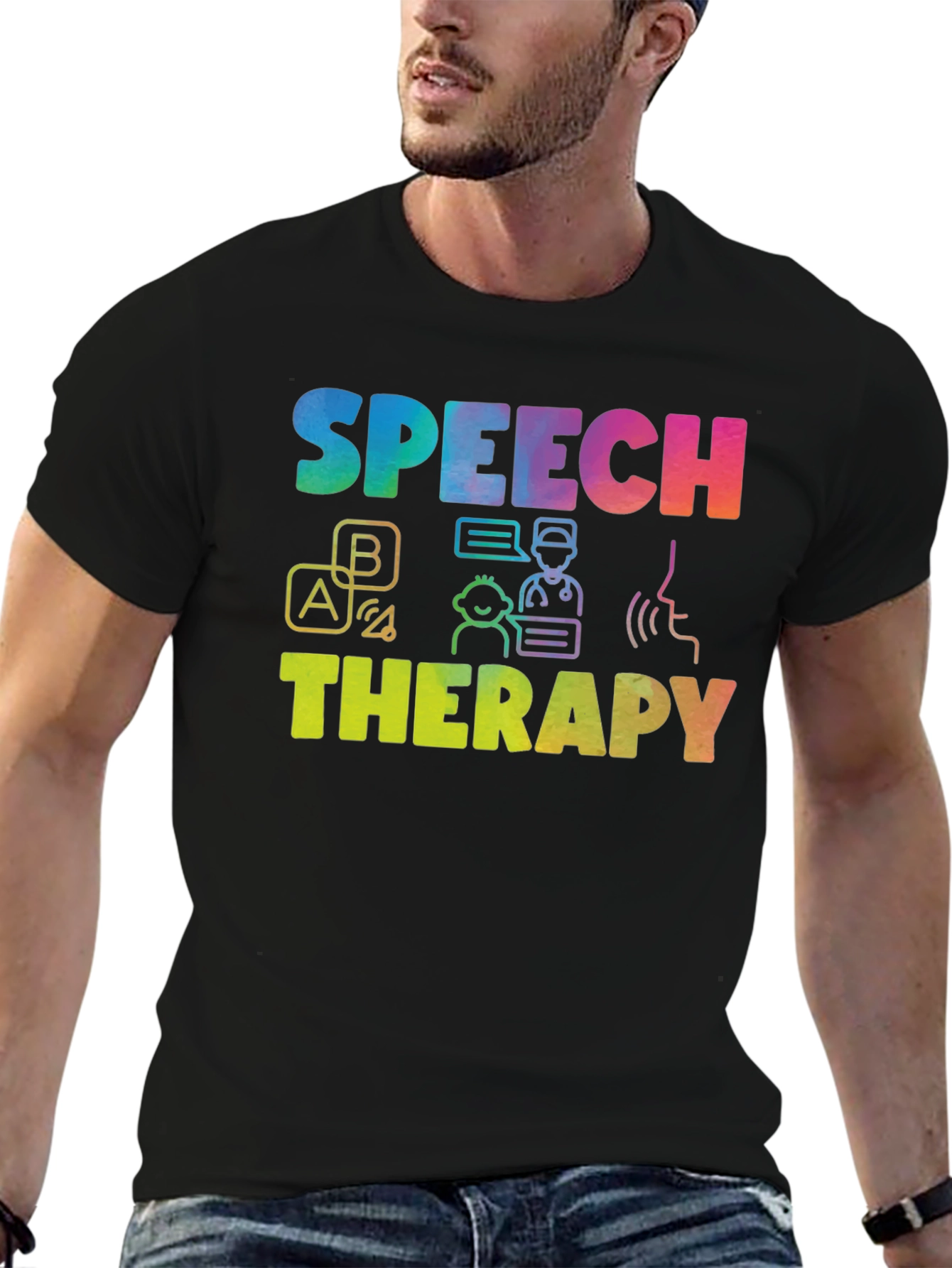 Speech Therapy Rainbow T-Shirt