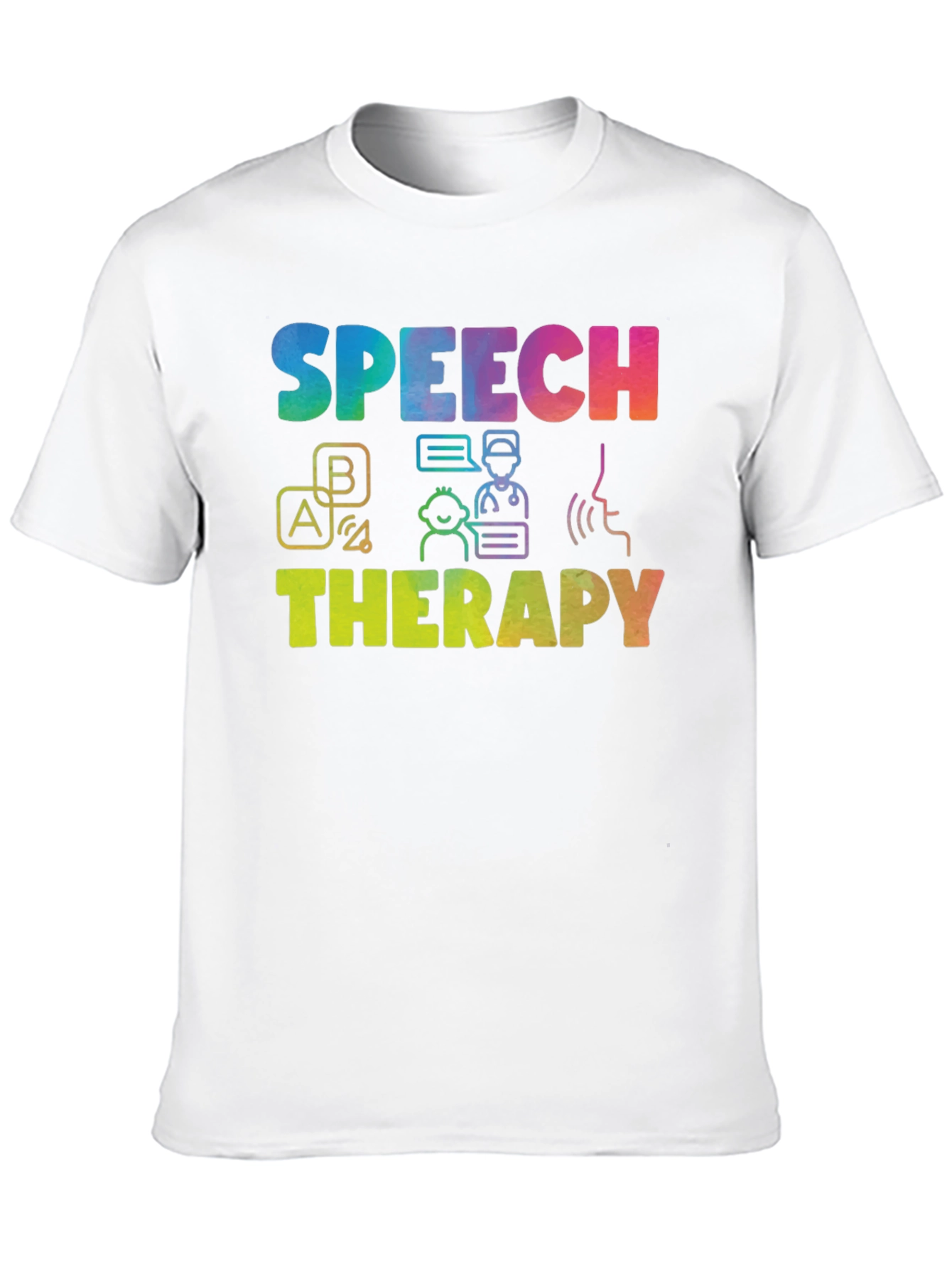 Speech Therapy Rainbow T-Shirt
