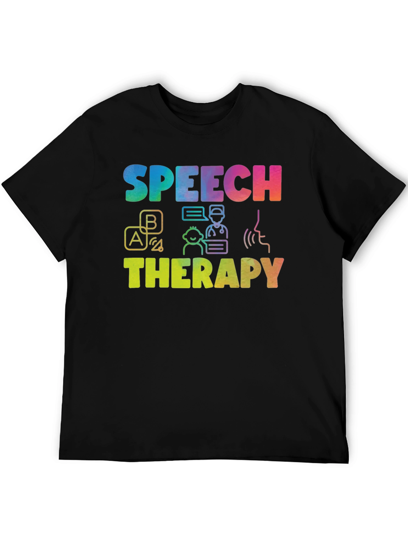 Speech Therapy Rainbow T-Shirt