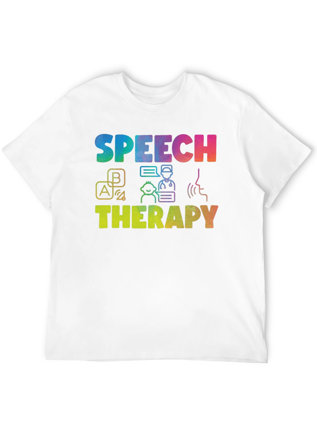 Speech Therapy Rainbow T-Shirt