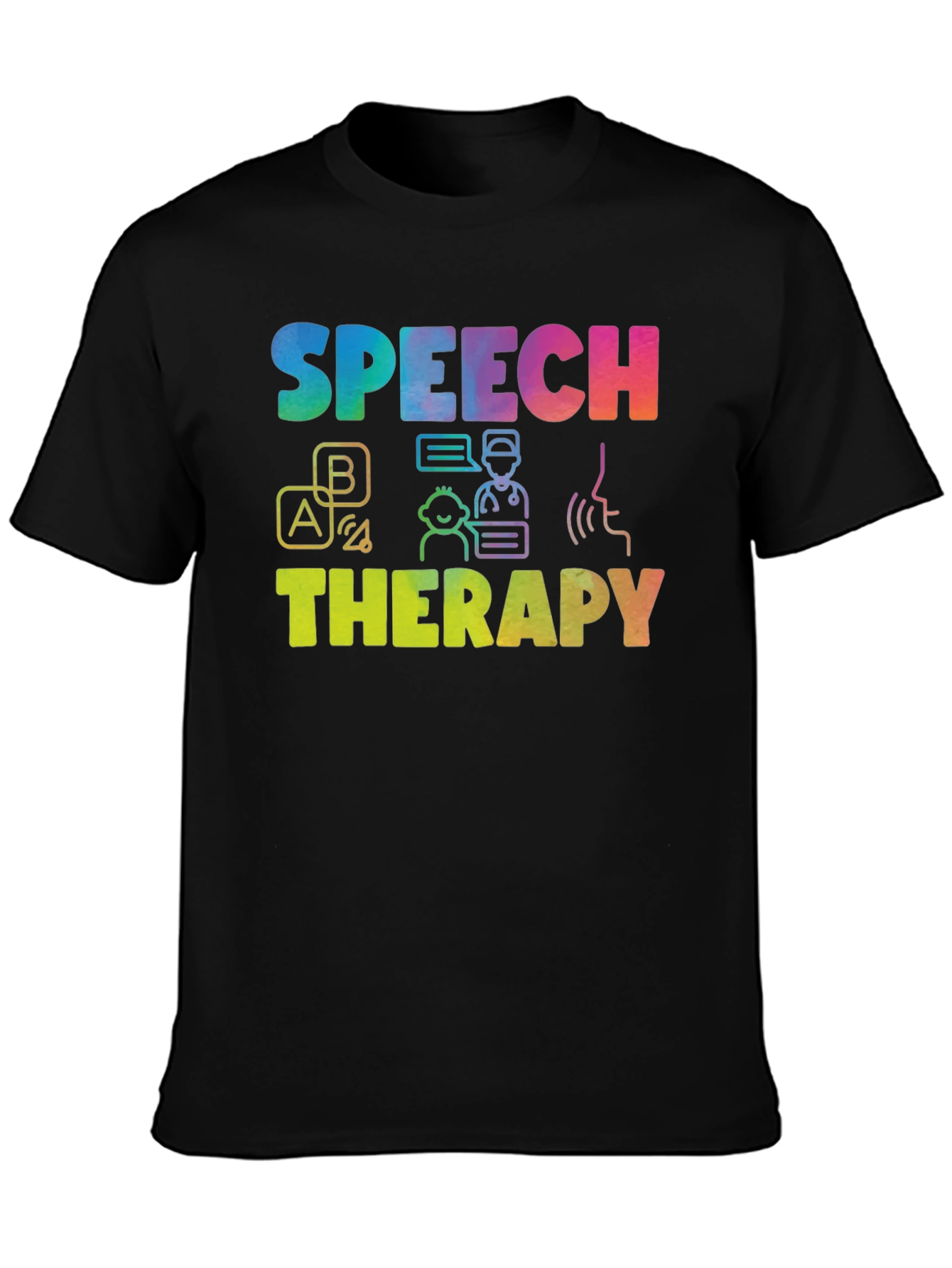 Speech Therapy Rainbow T-Shirt