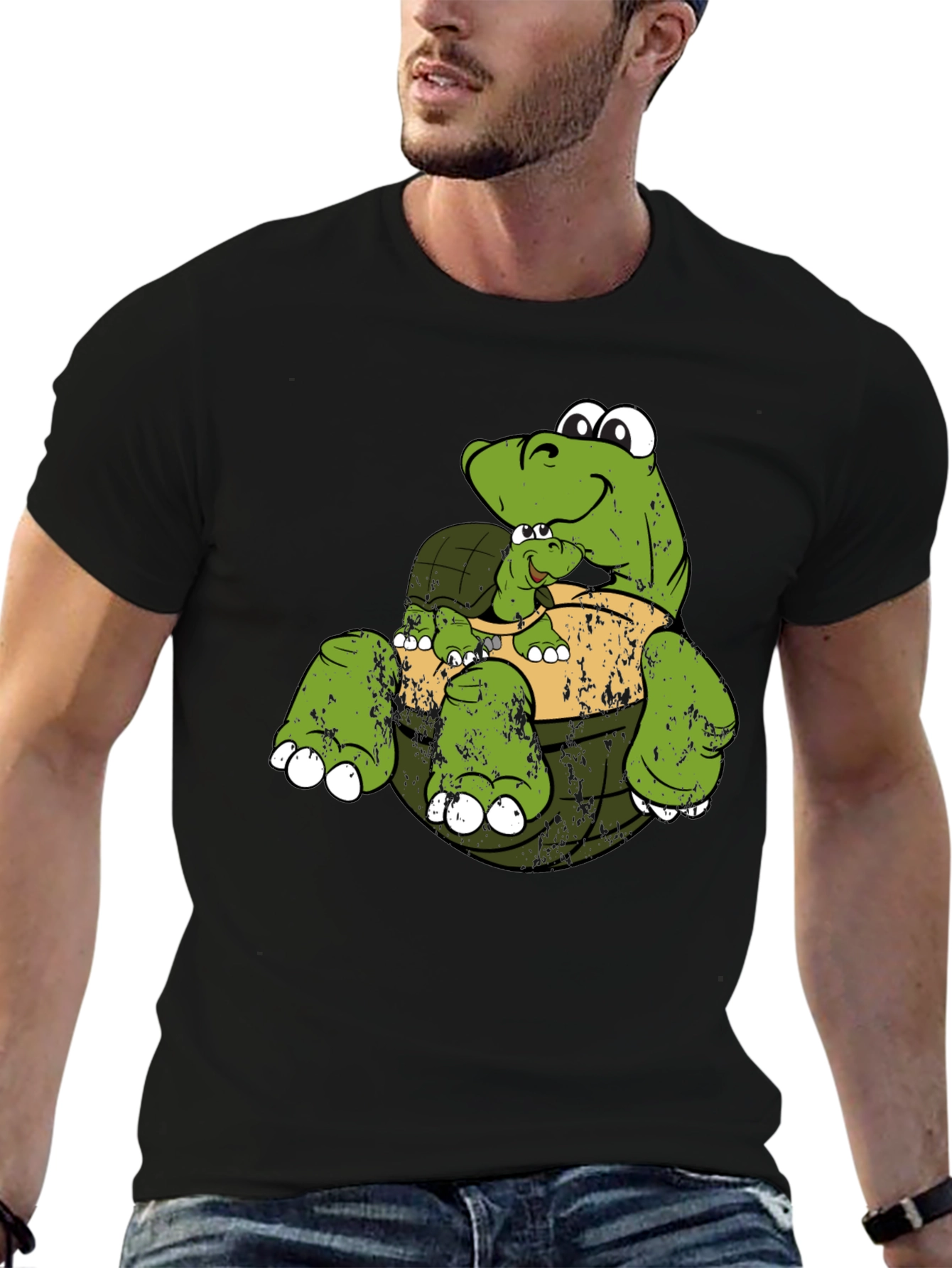 Turtle & Baby Graphic T-Shirt