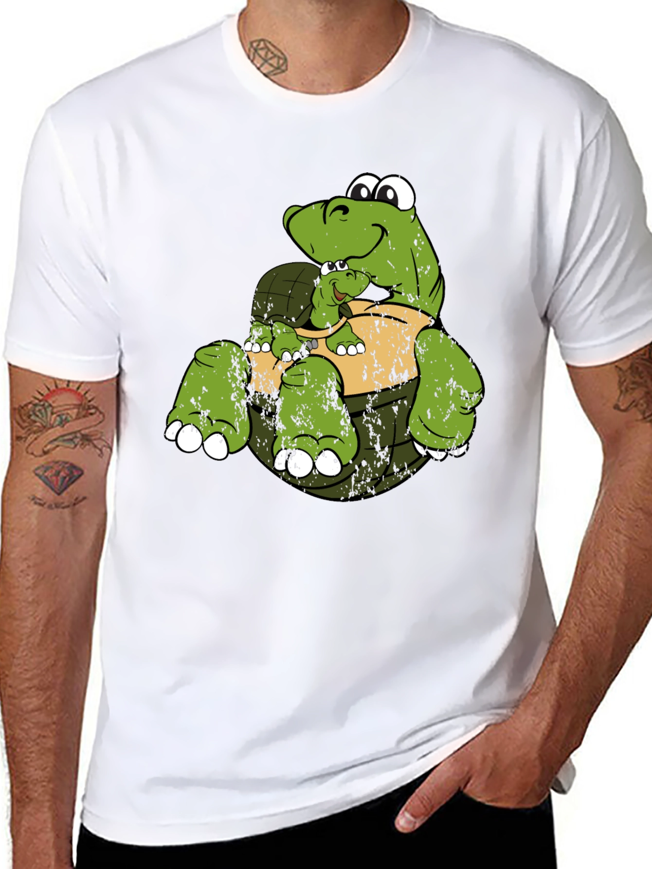 Turtle & Baby Graphic T-Shirt
