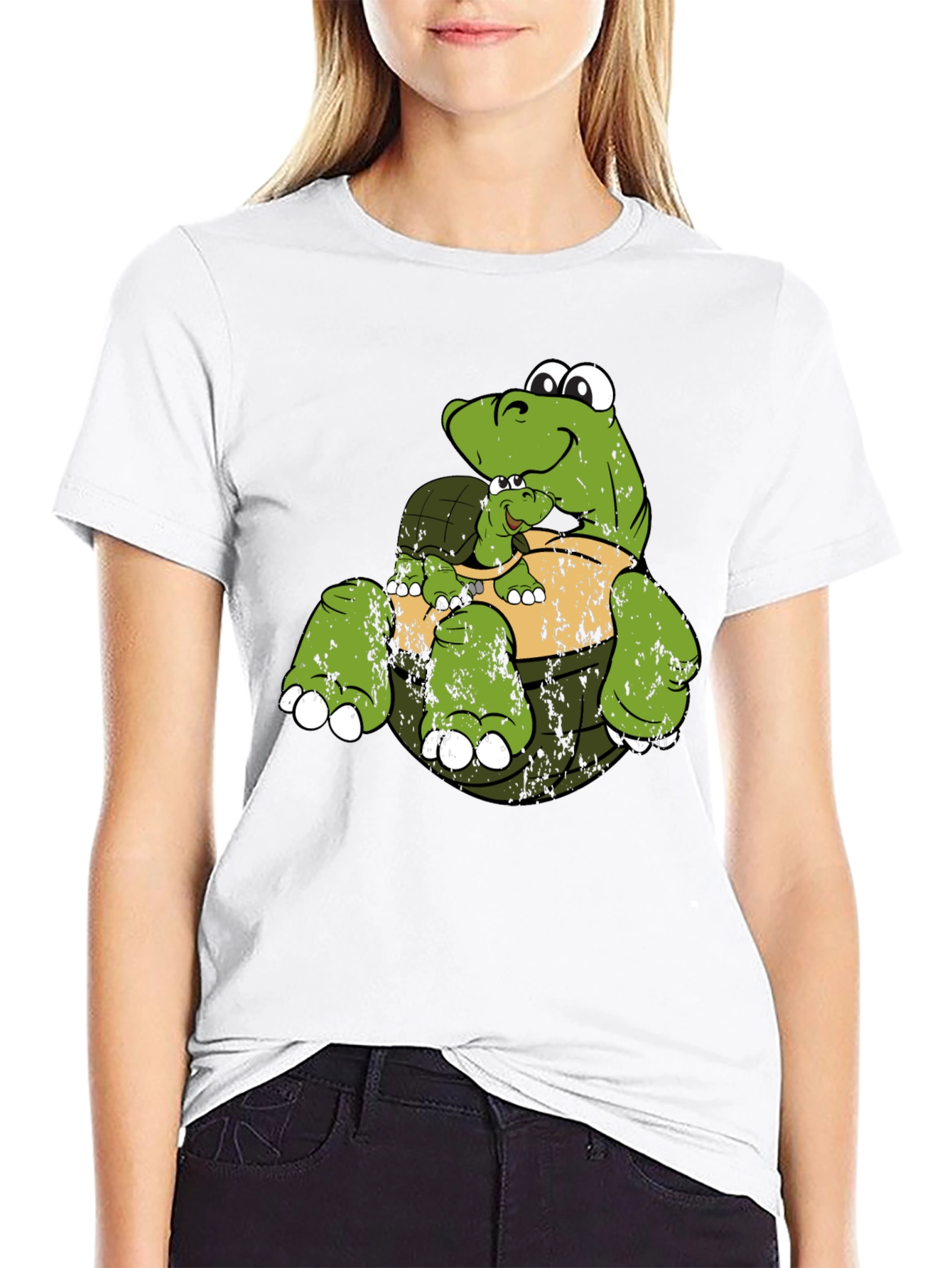 Turtle & Baby Graphic T-Shirt