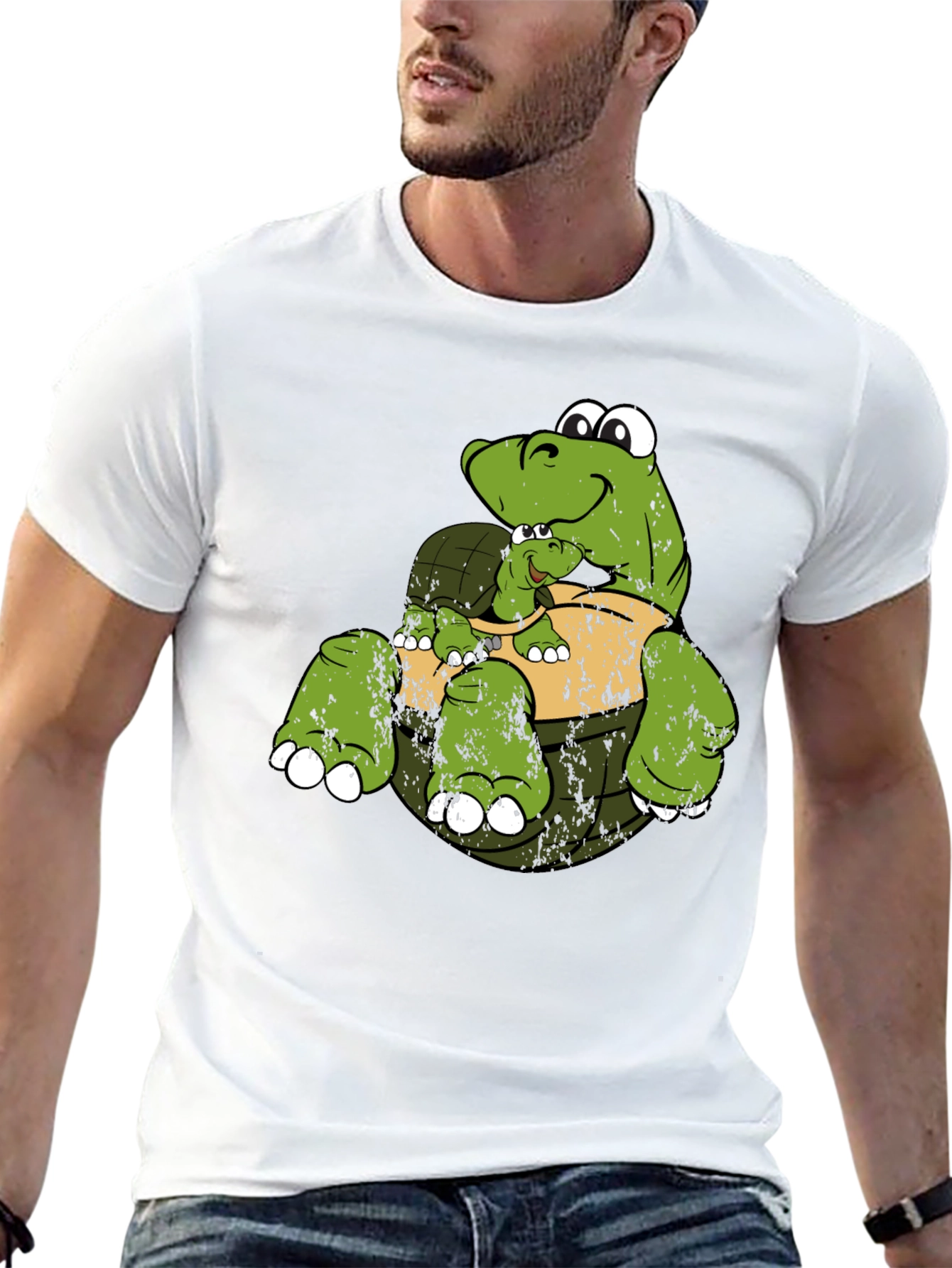 Turtle & Baby Graphic T-Shirt
