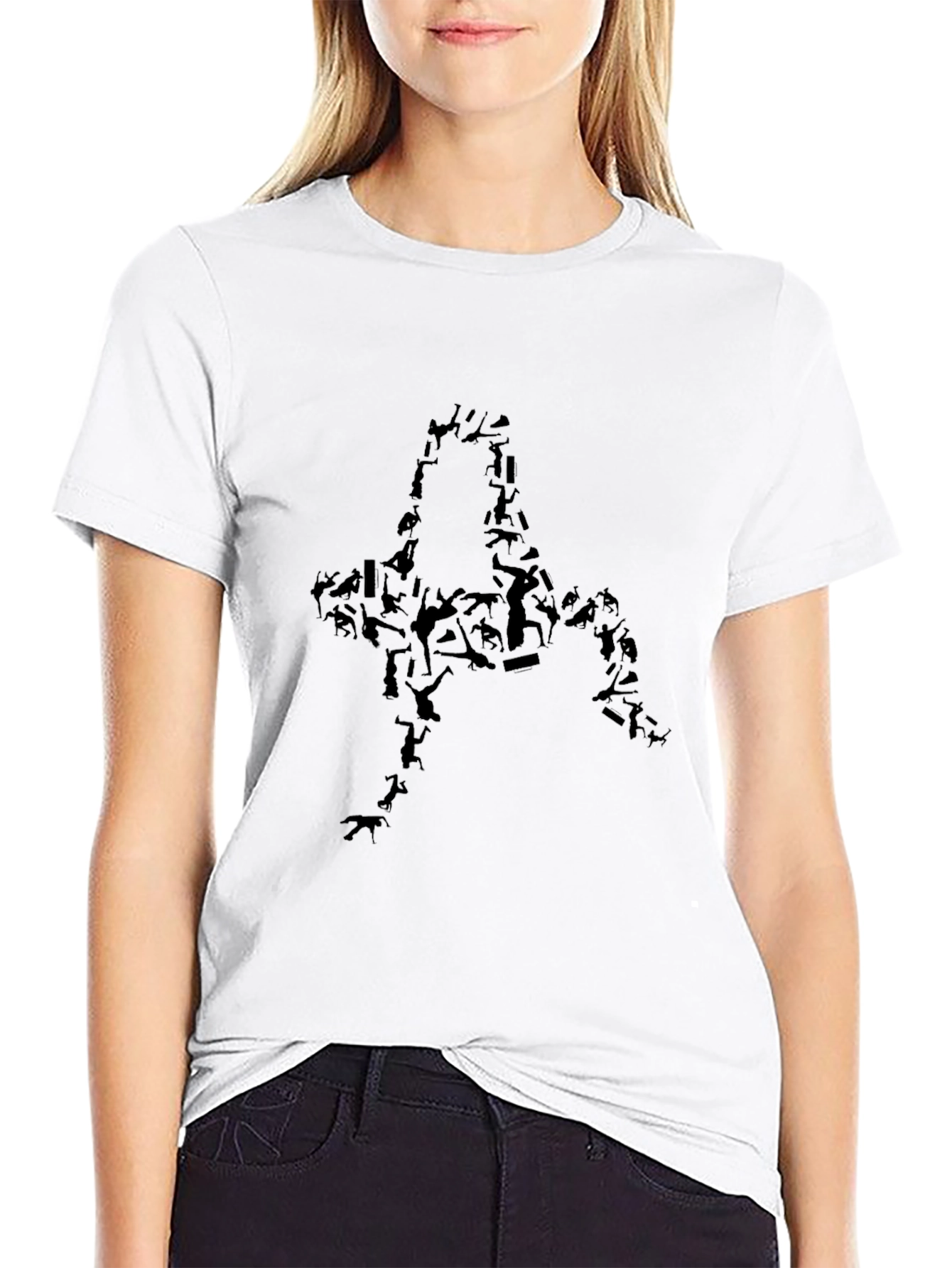 Animal Silhouette Black Graphic Tee
