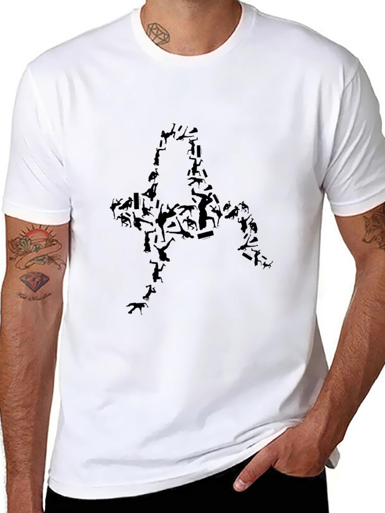Animal Silhouette Black Graphic Tee