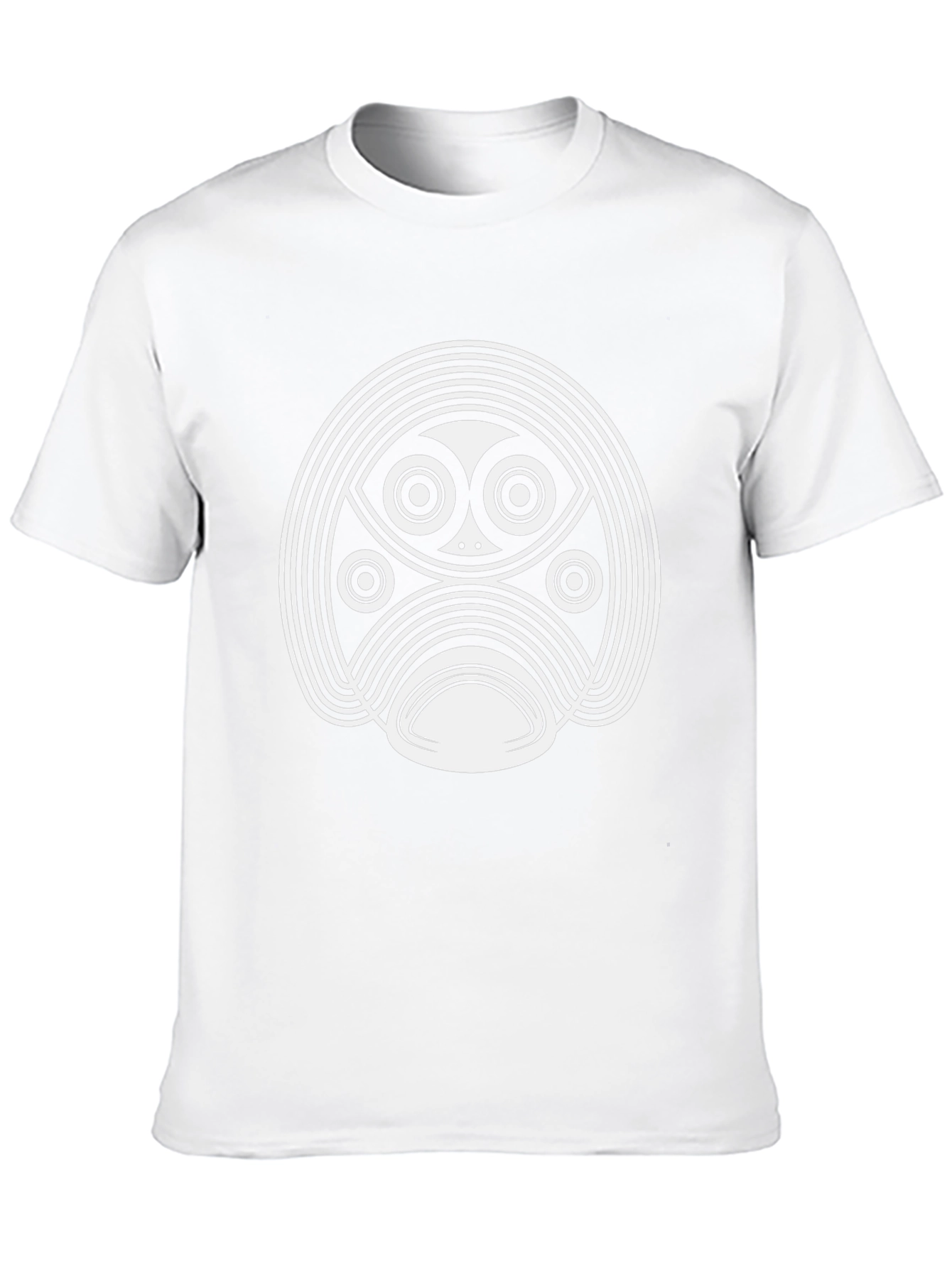 Abstract Graphic Tee - Stylish Black Cotton Shirt