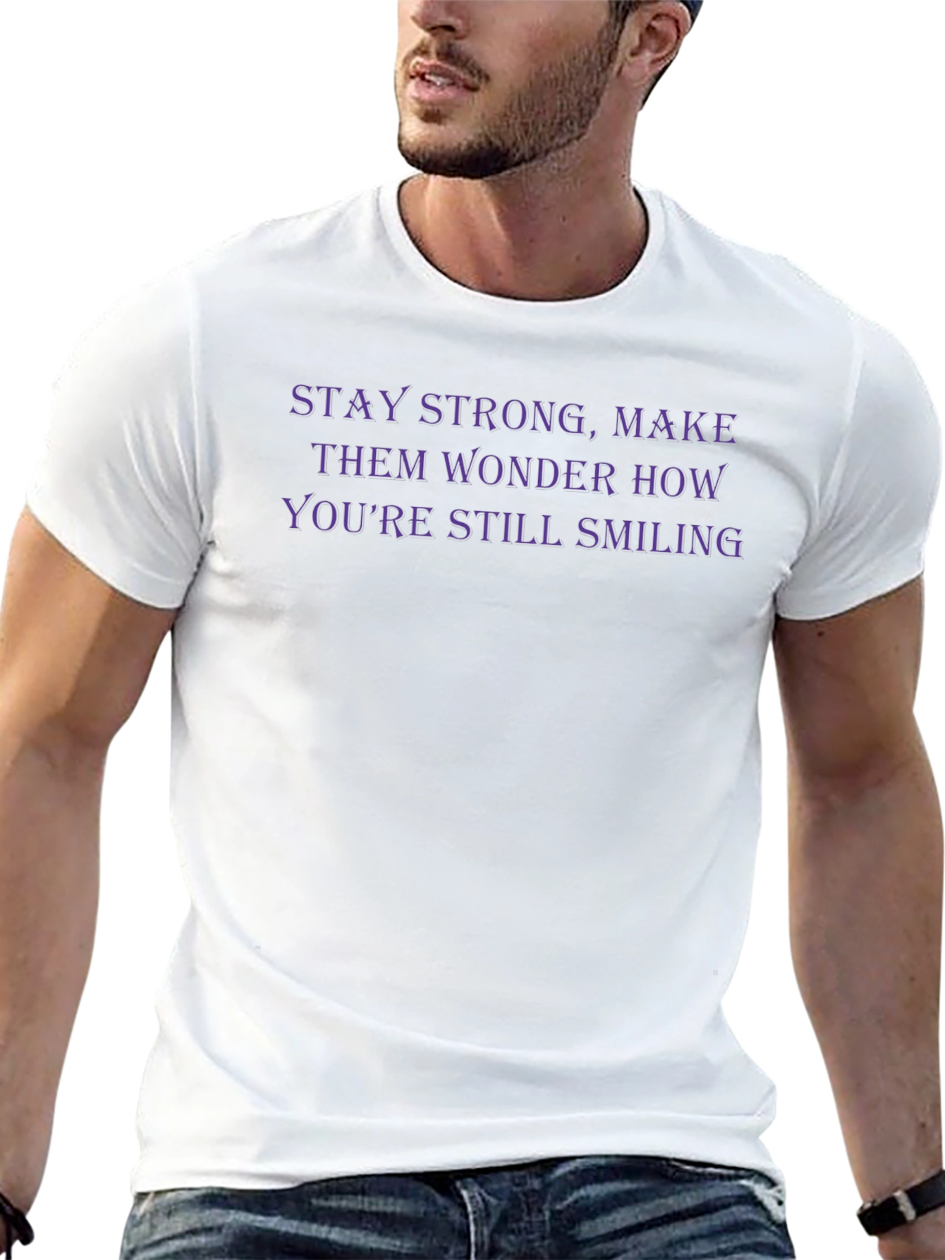 Stay Strong Graphic Tee - Inspirational T-Shirt